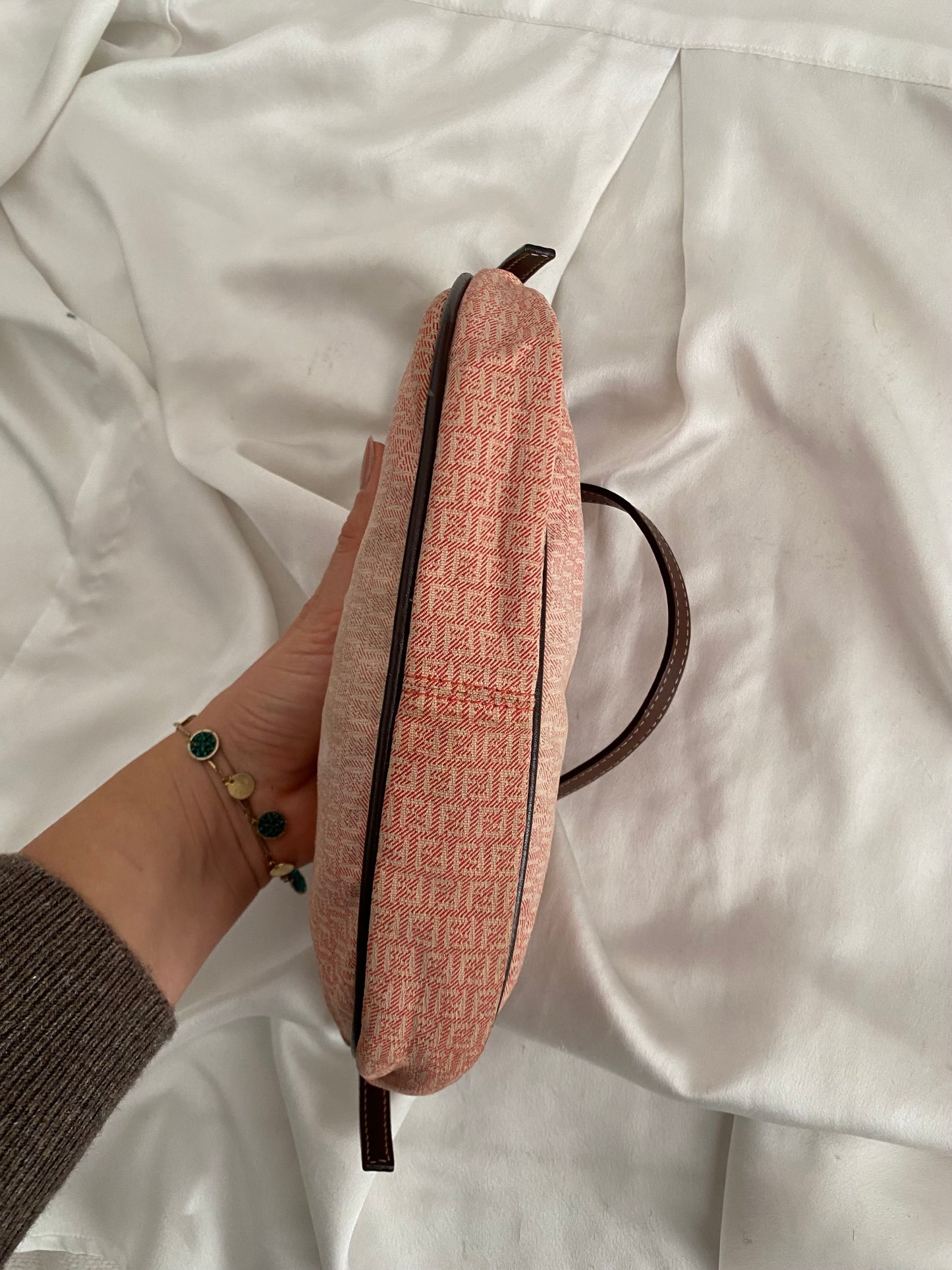 Fendi half moon faded red