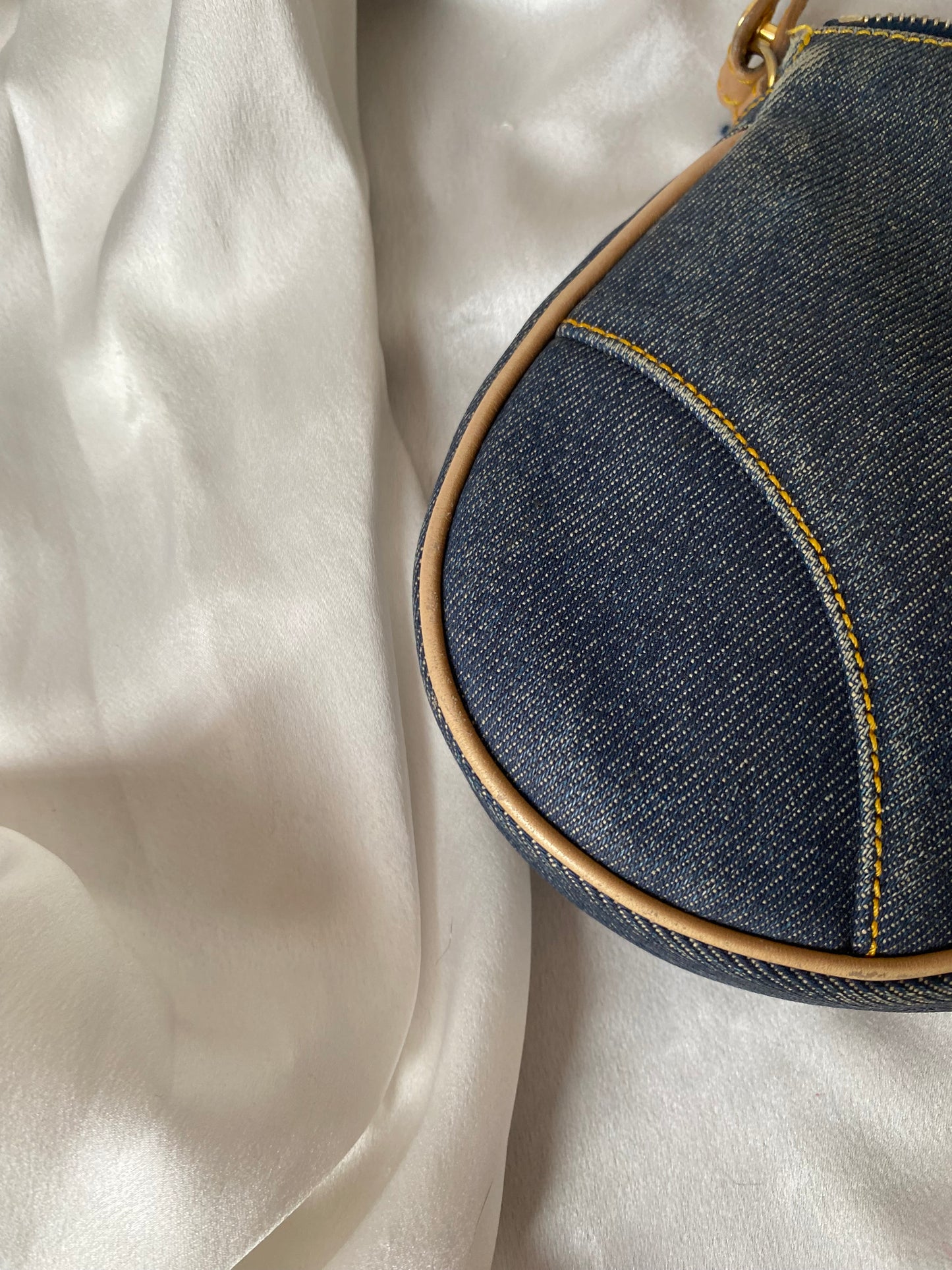 Dior mini saddle denim
