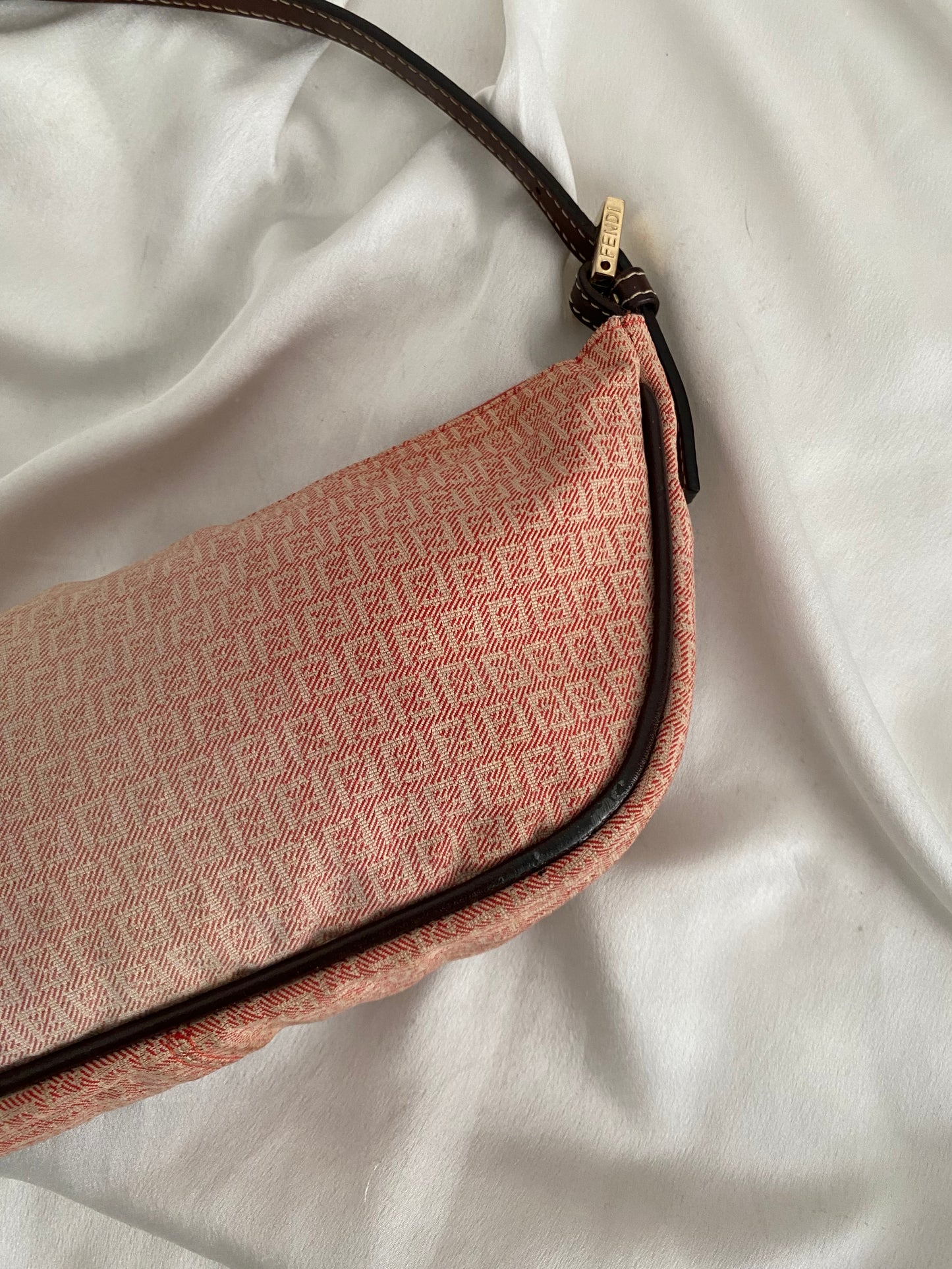 Fendi half moon faded red