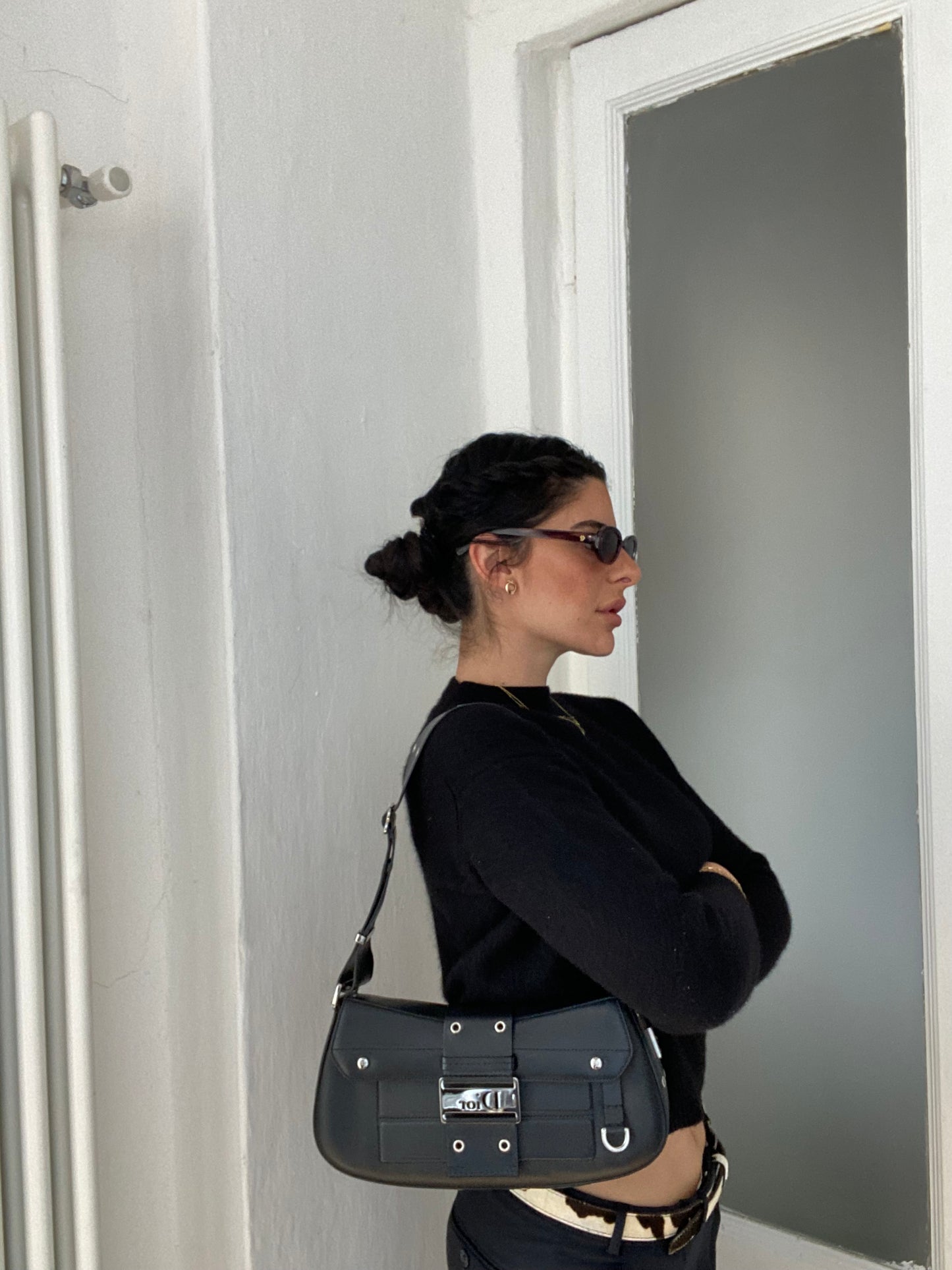 Dior columbus street chic pelle nera