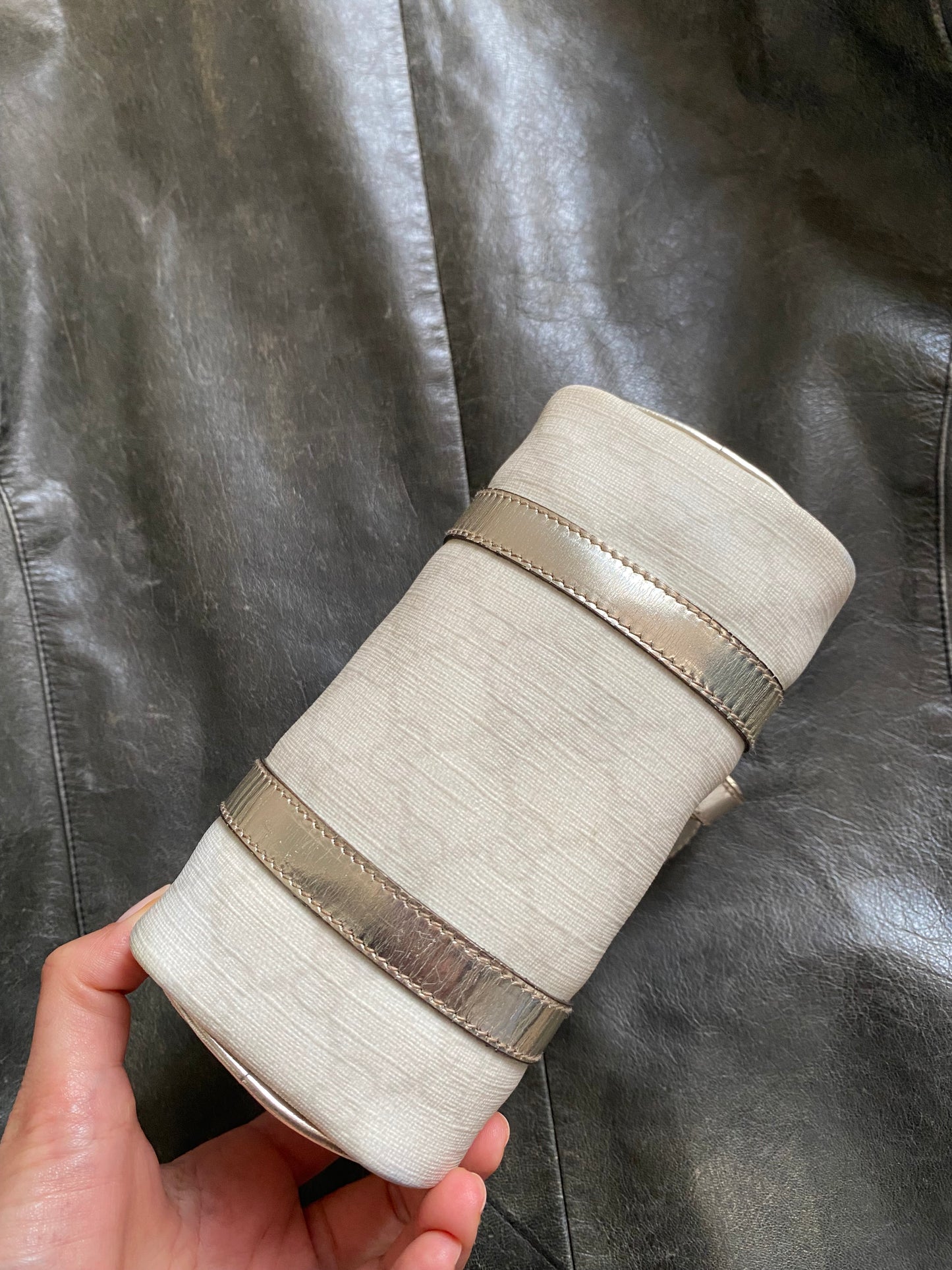 Gucci mini boston supreme joy argento