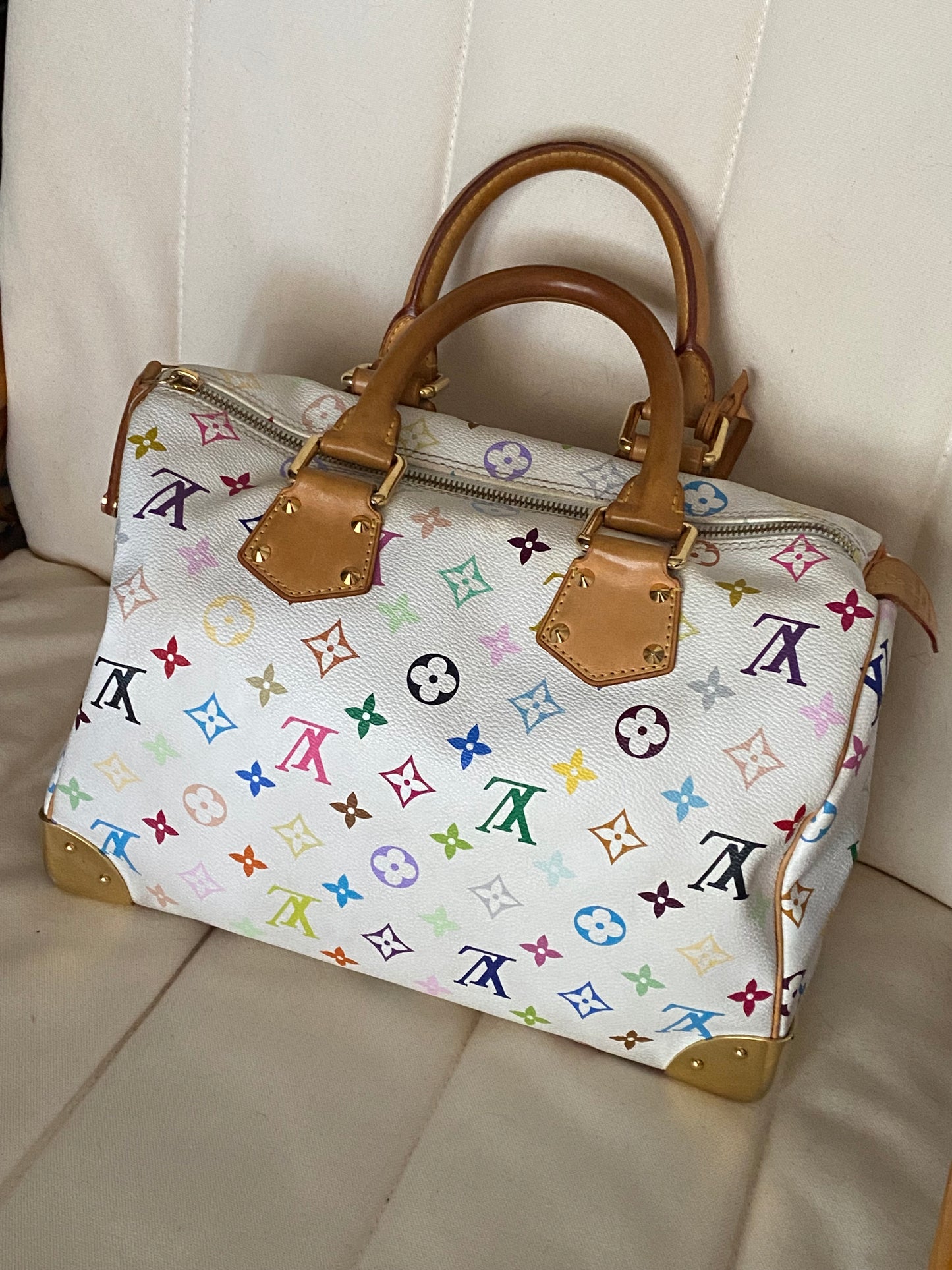 Louis Vuitton multicolor speedy 30 edizione limitata Takashi Murakami