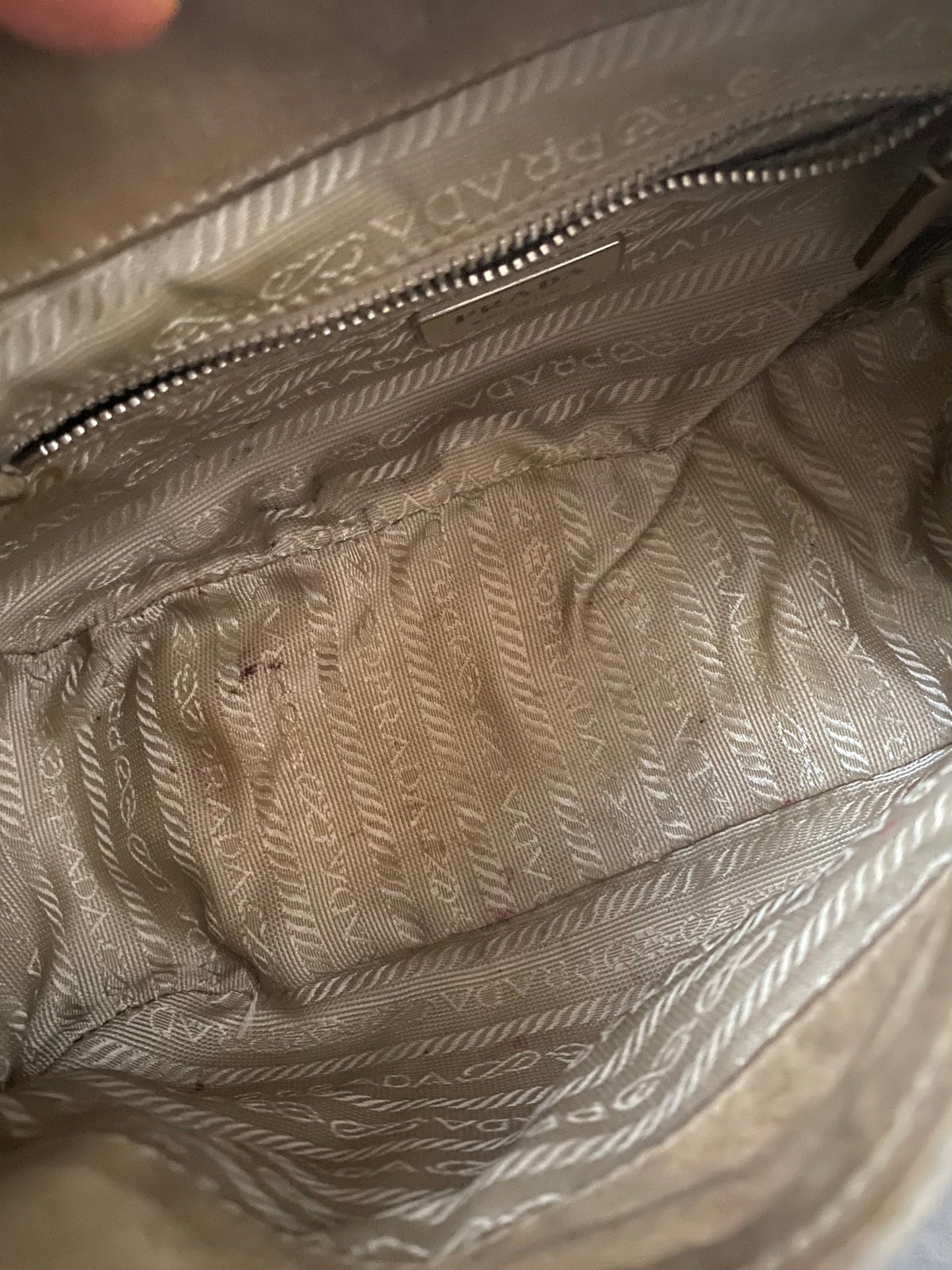 Prada moon camoscio champagne