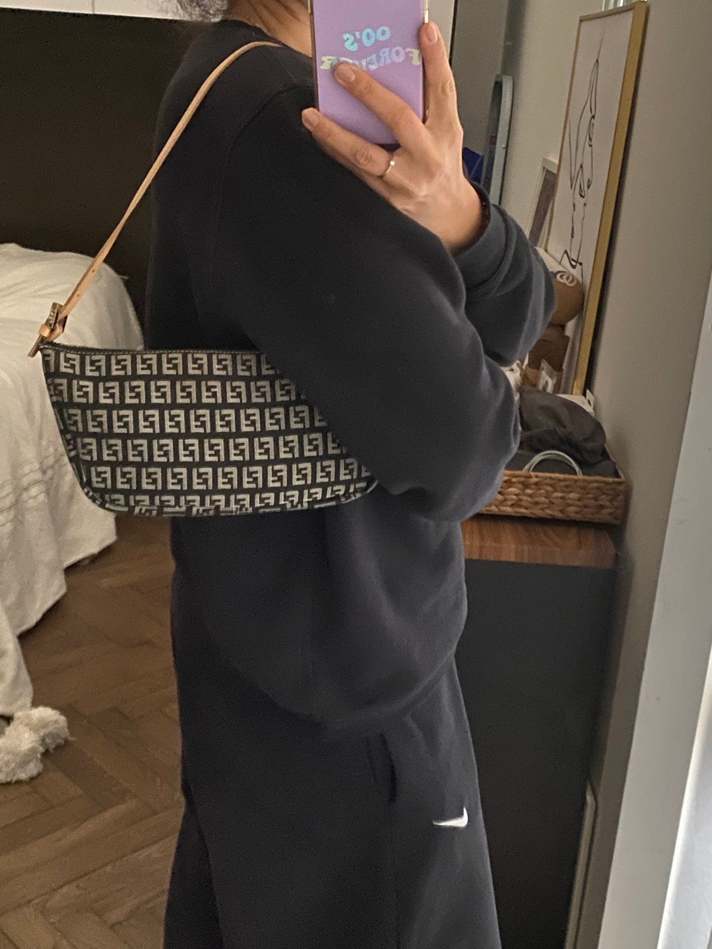 Fendi baguette half moon