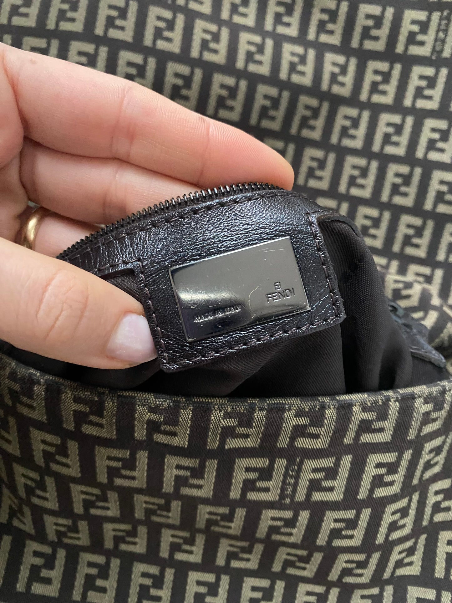 Fendi mamma baguette zucchino brown