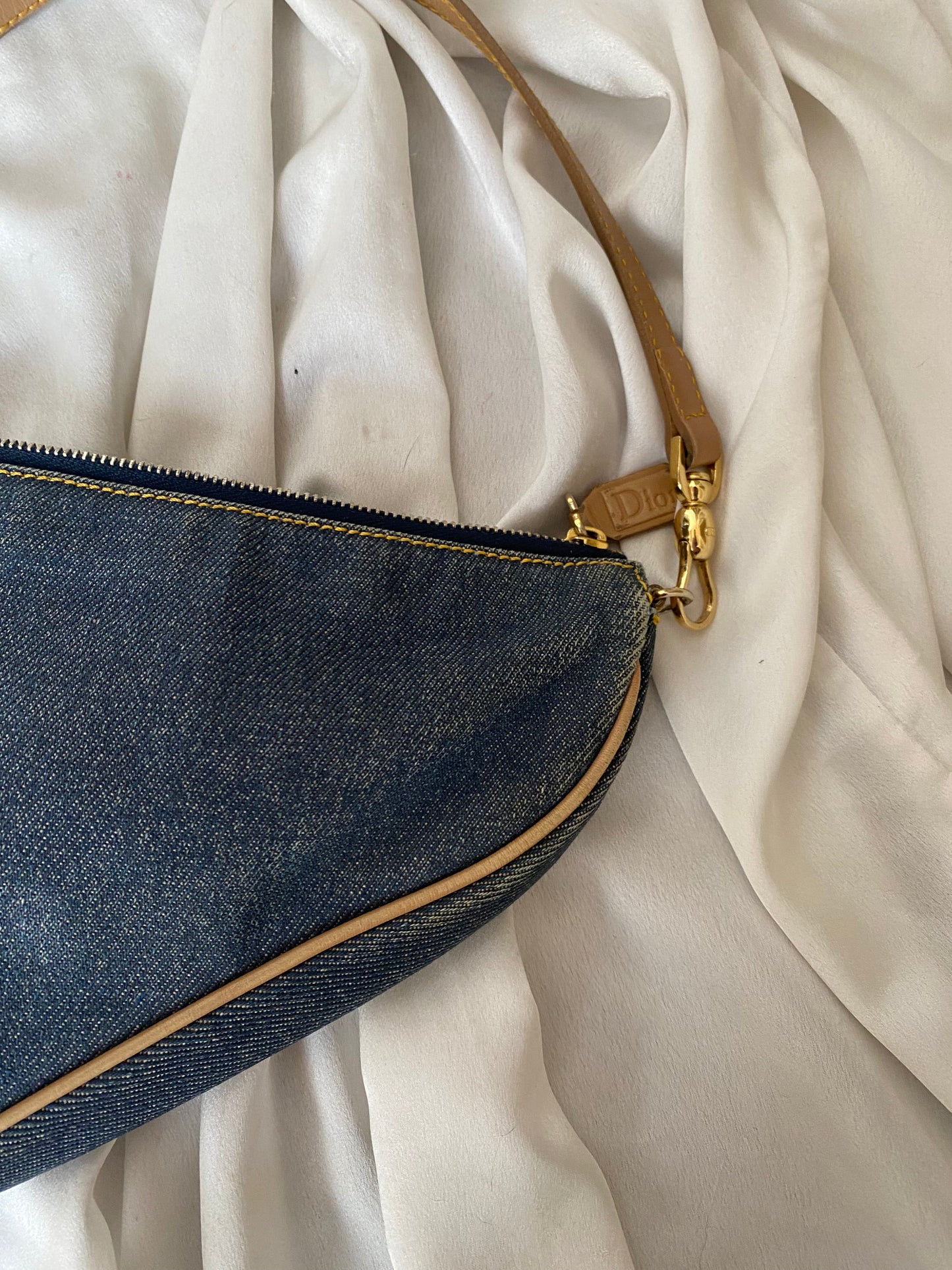 Dior mini saddle denim