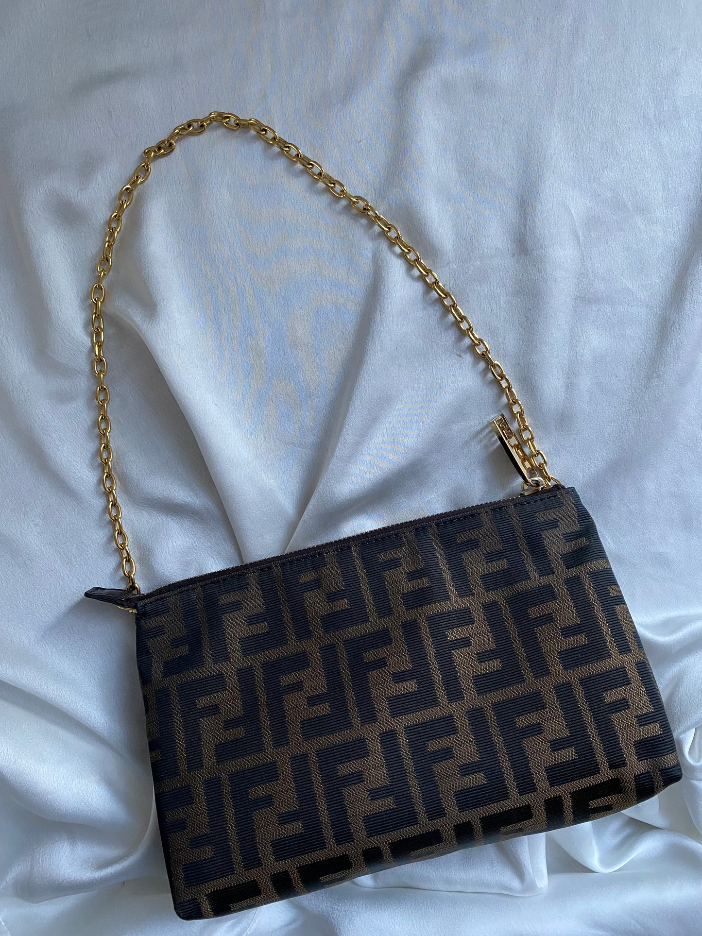 Fendi zucca clutch