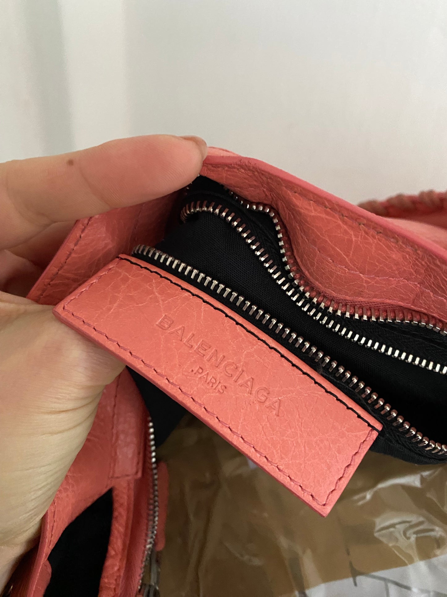 Balenciaga city rose azalee giant hw silver