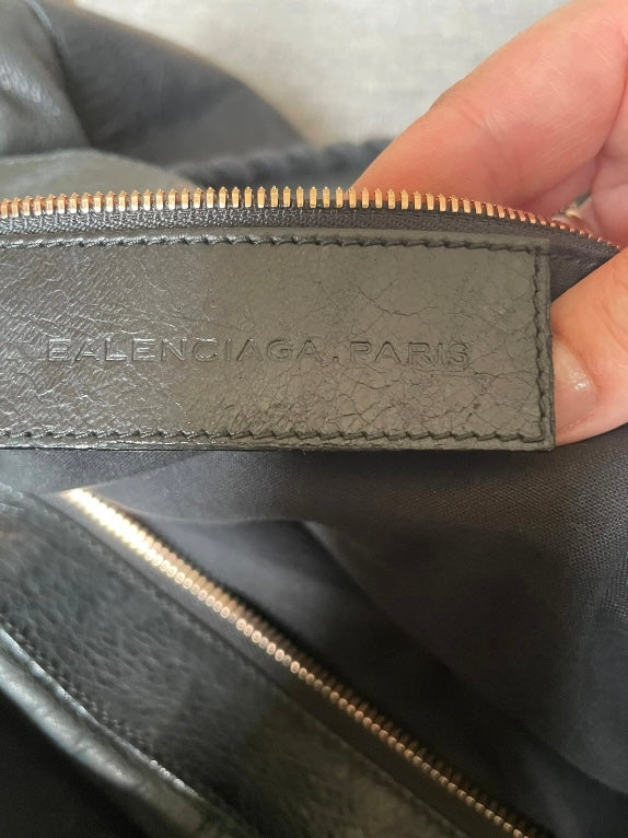 Balenciaga Work black giant hw silver