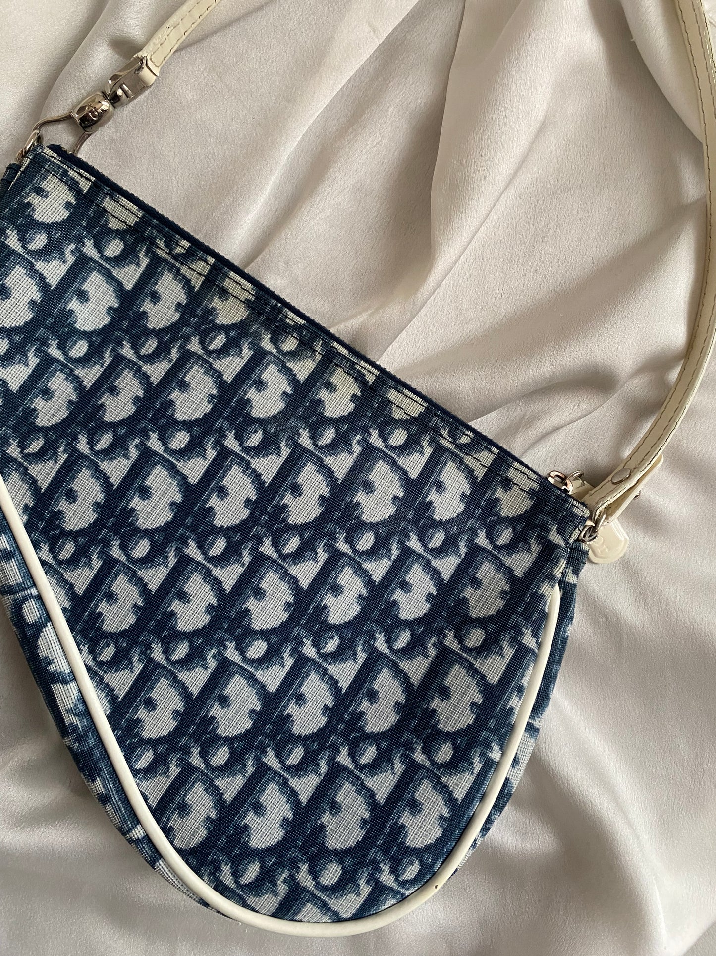 Dior mini saddle monogram blue
