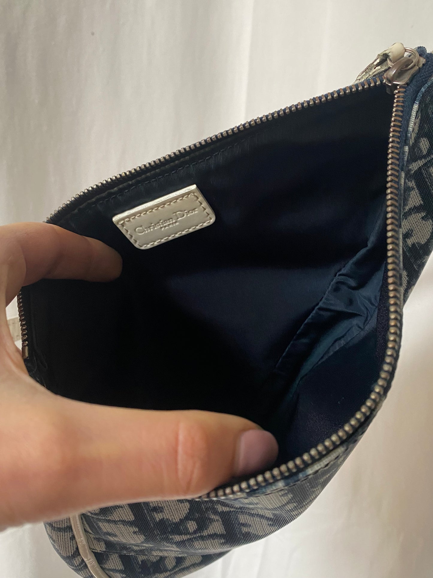 Dior mini saddle monogram blue