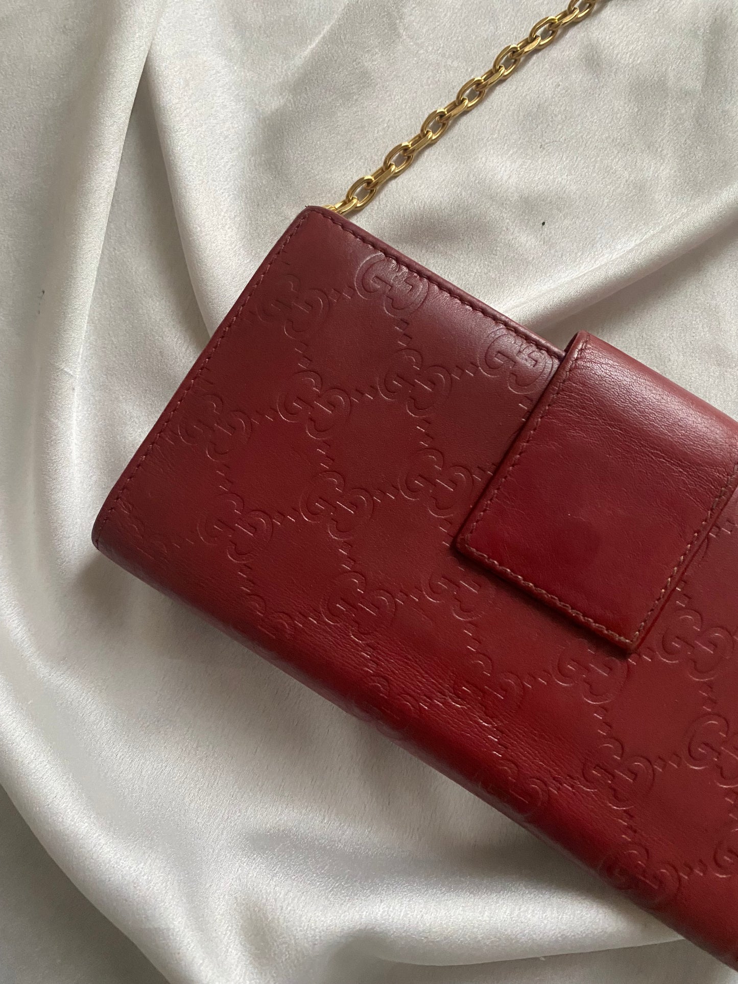 Gucci love lock pochette rossa