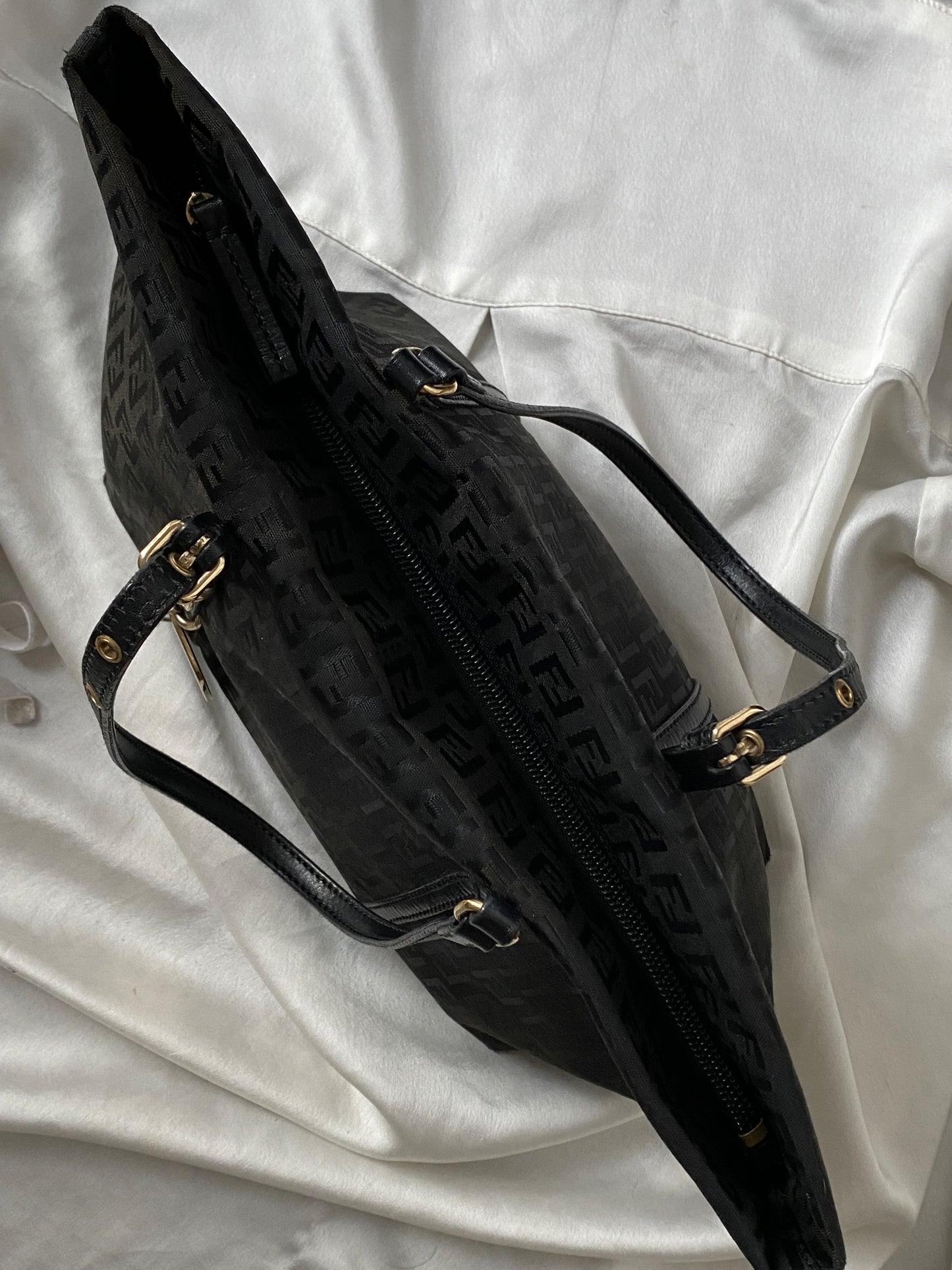 Fendi superstar mini shopping tote monogram zucchino