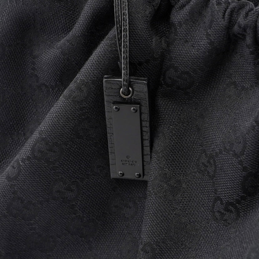 Gucci black monogram hobo