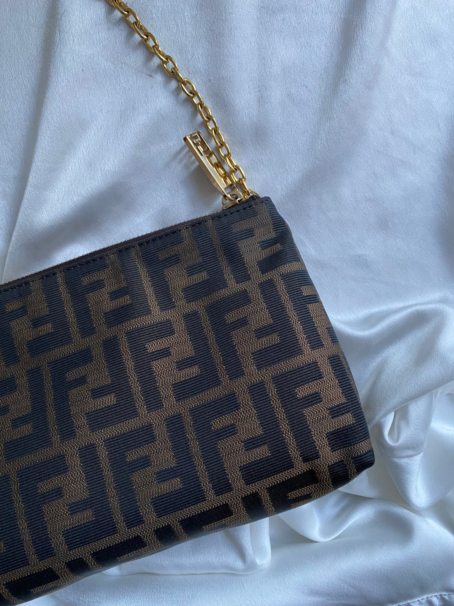 Fendi zucca clutch