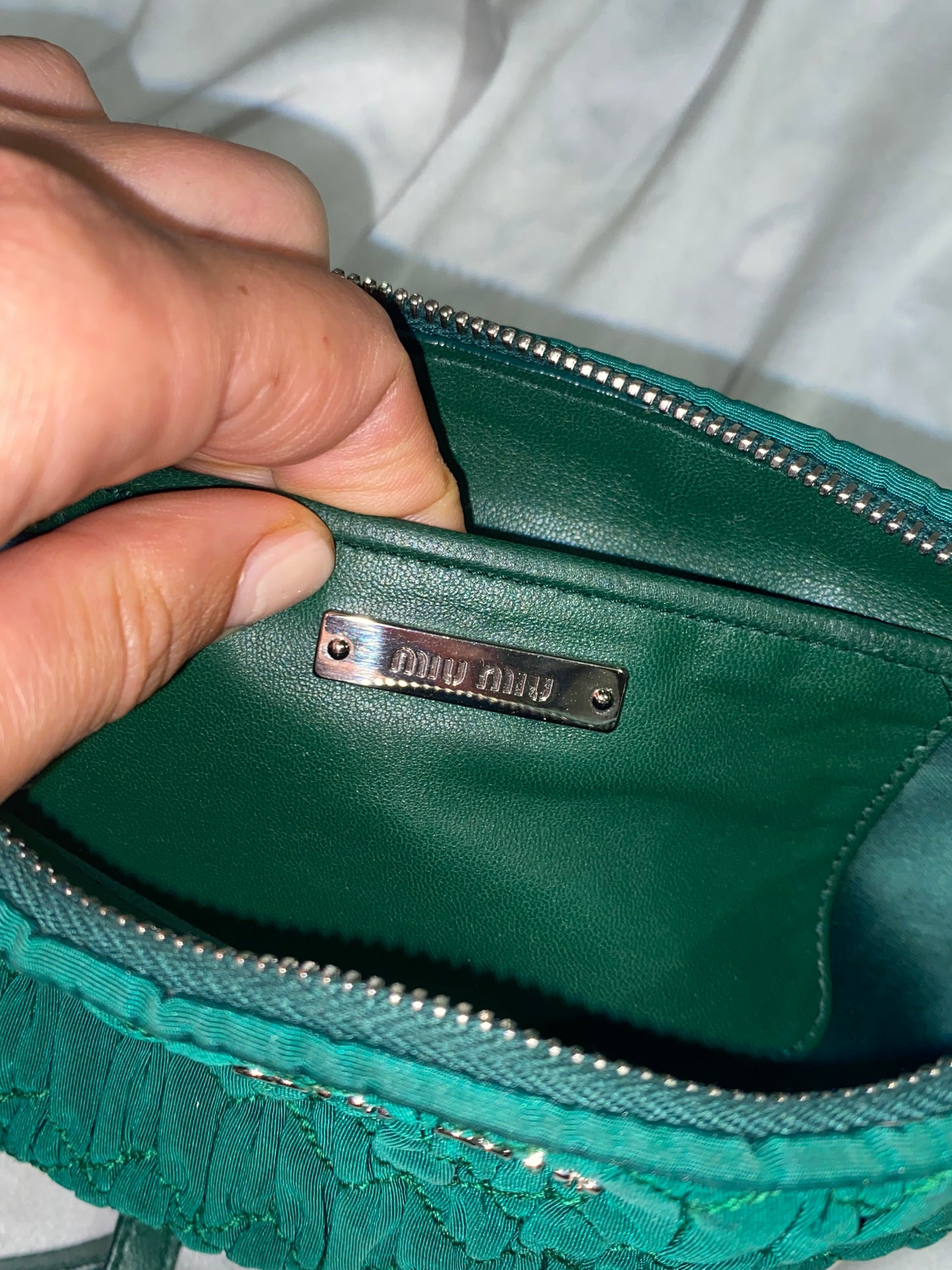Miu Miu crystal pochette