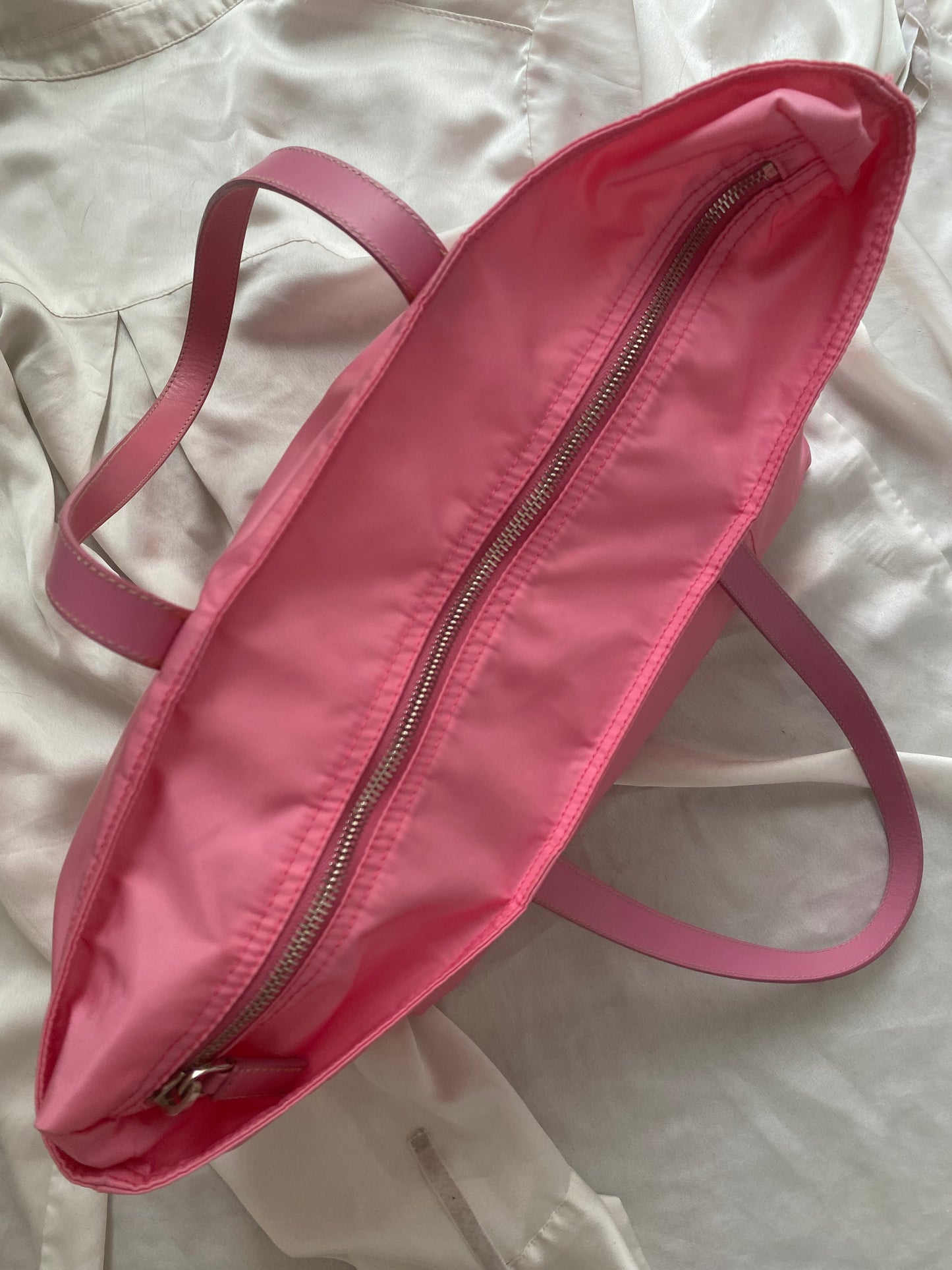 Prada tote nylon pink