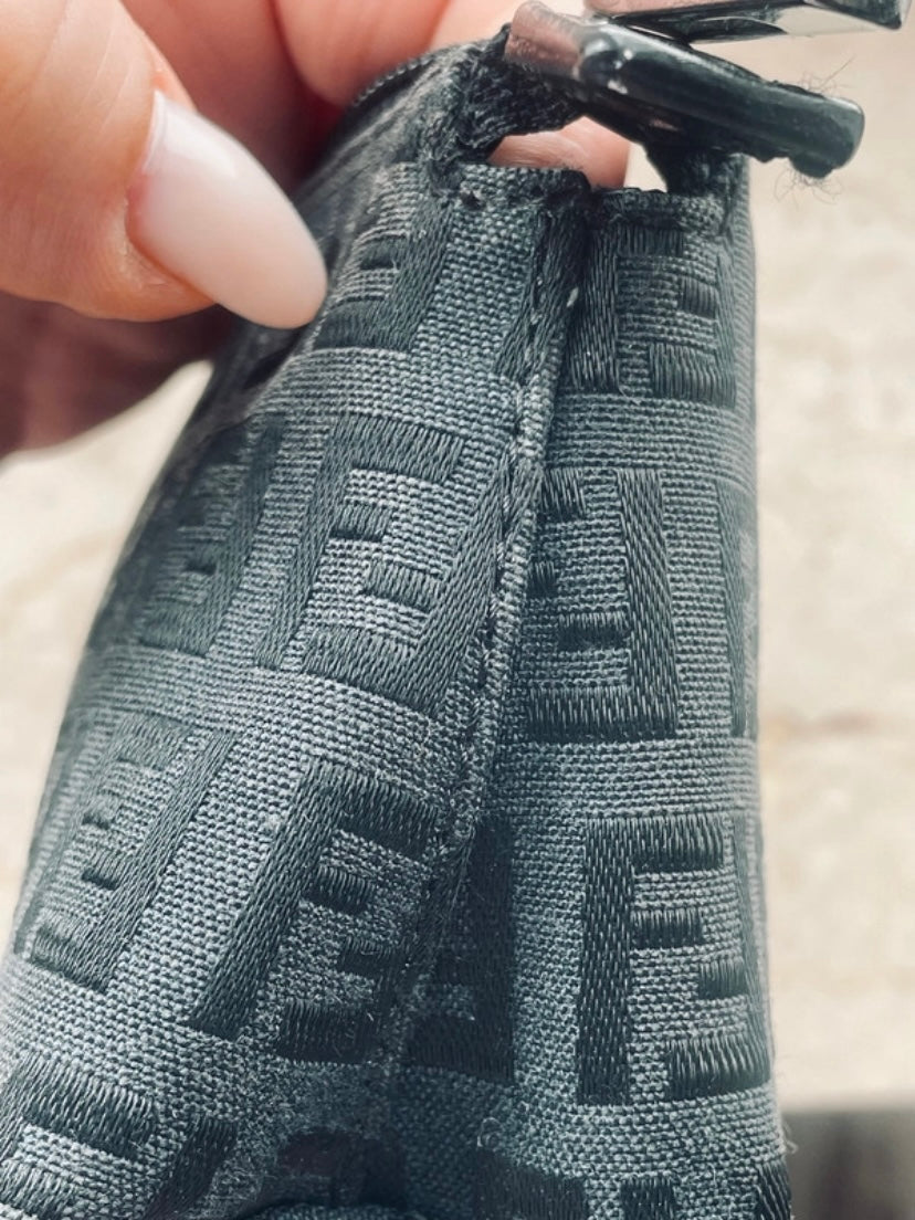 Fendi mini pochette monogram black