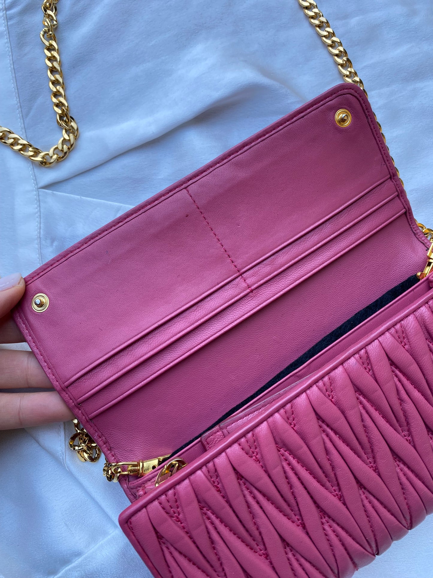 Miu miu pochette peonia