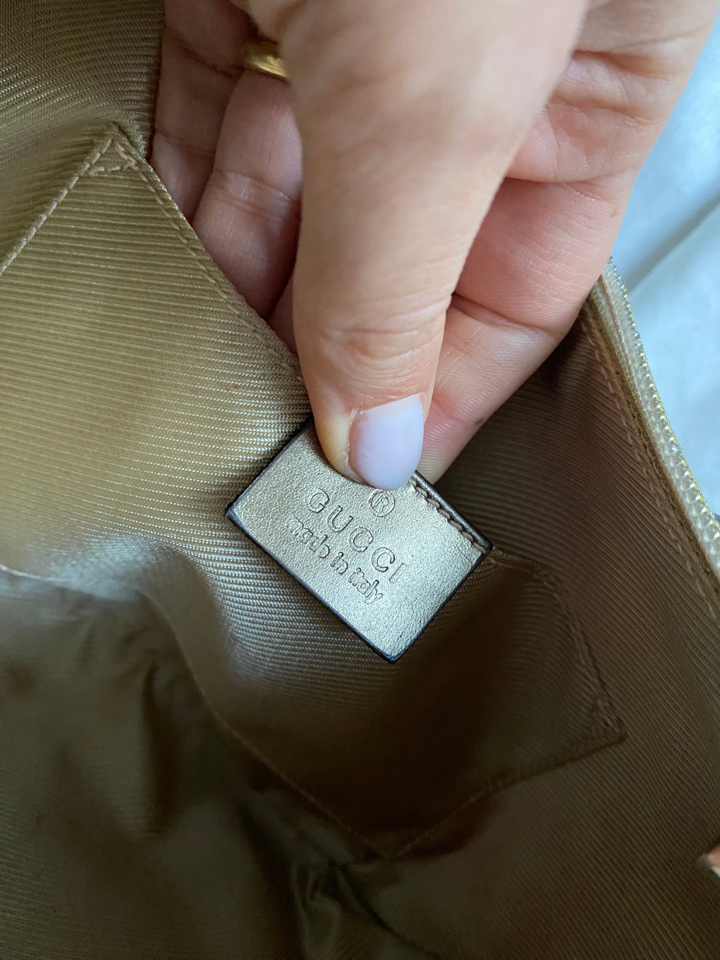 Gucci half moon gold