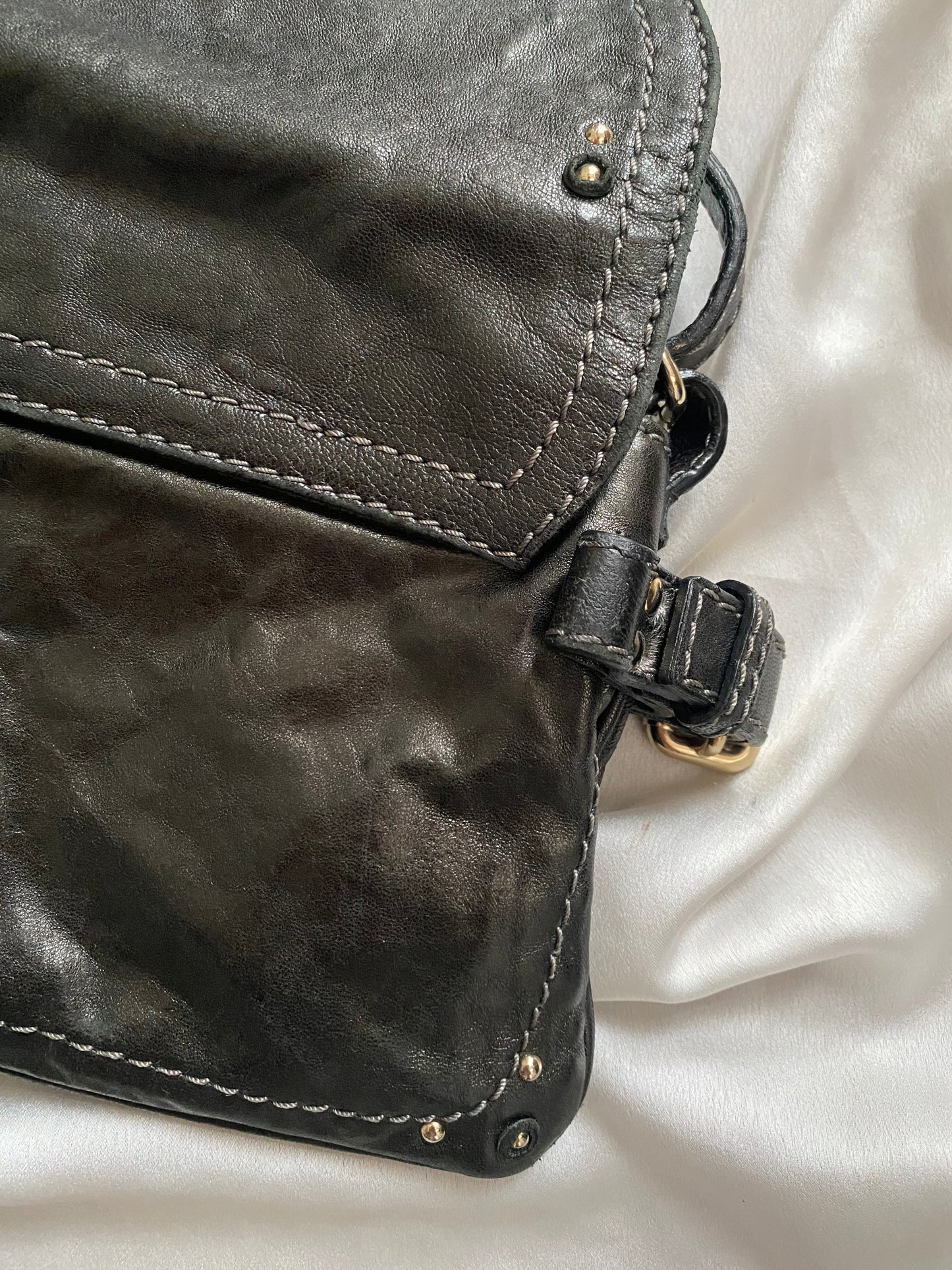 Chloé maxi lock black pochette