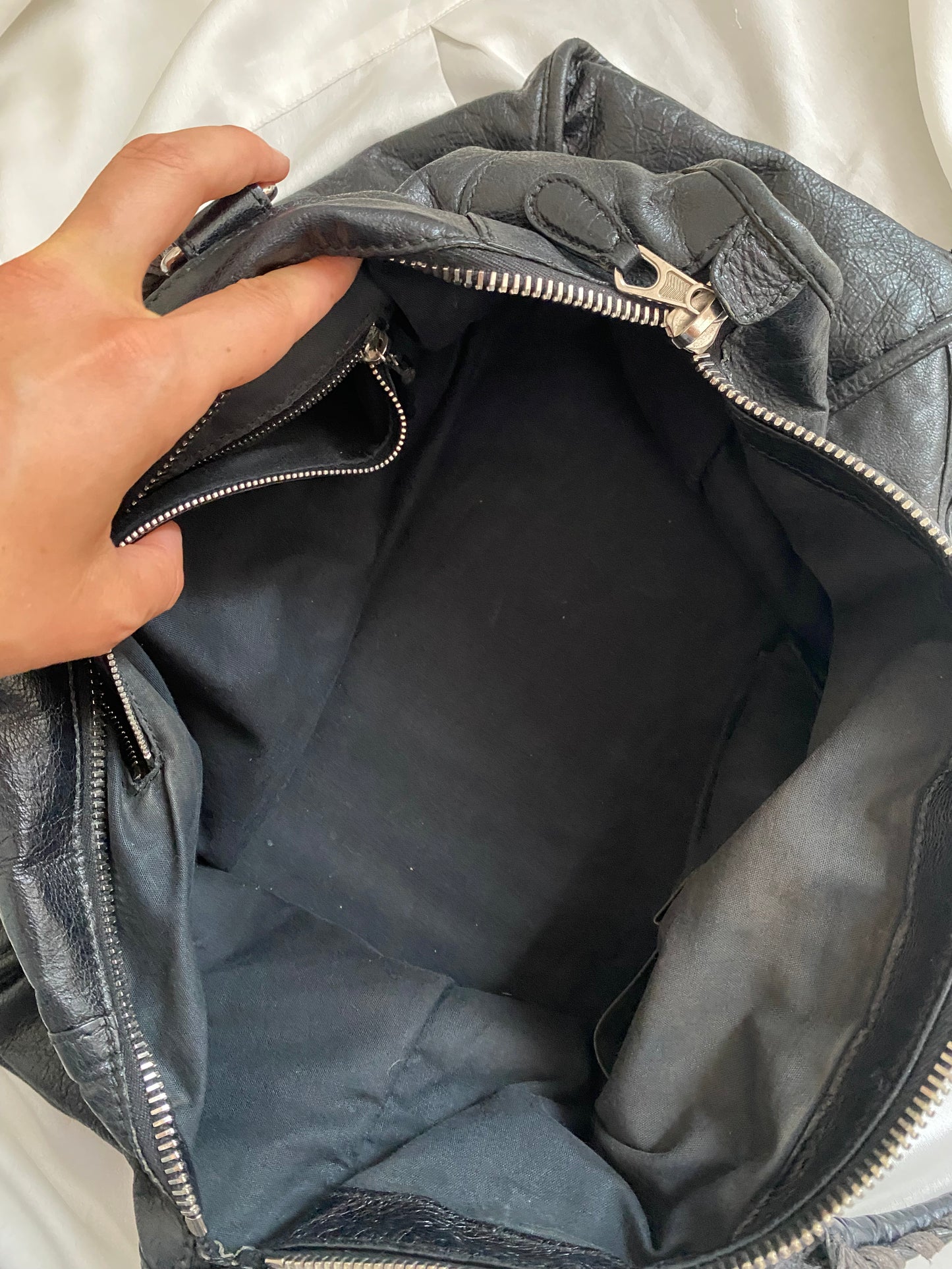 Balenciaga Work black giant hw 12 silver