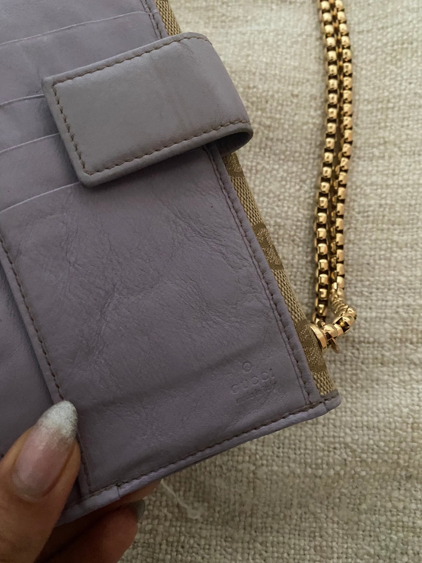Gucci Pochette Classic Monogram Lilla