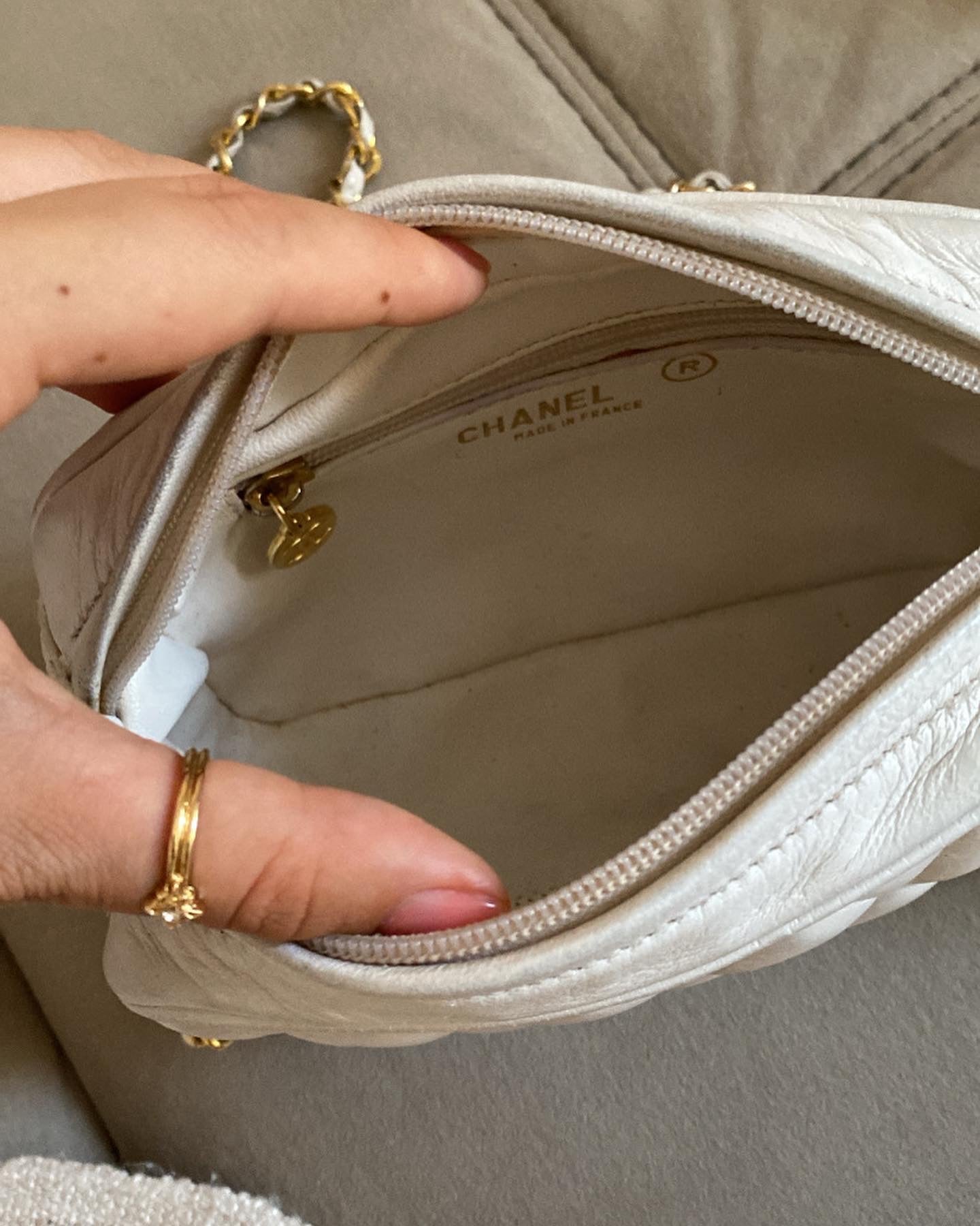 Chanel Mini Camera Bag Bianca