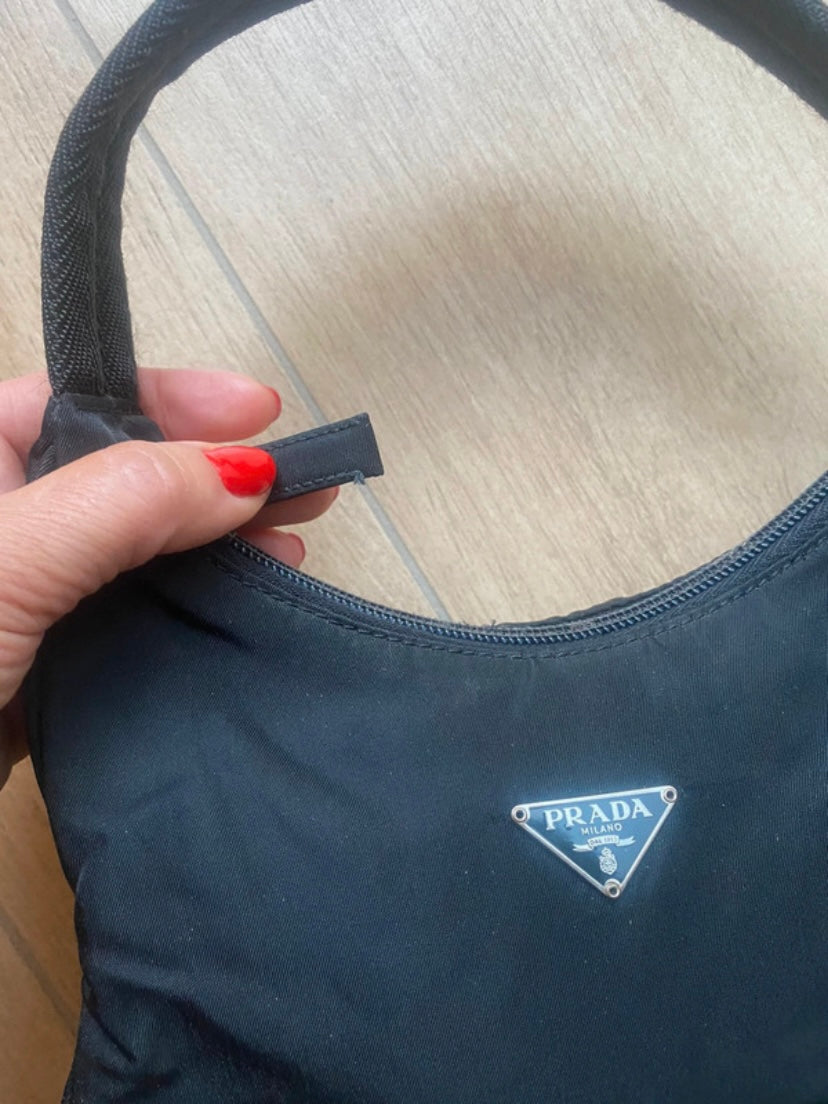 Prada hobo black nylon