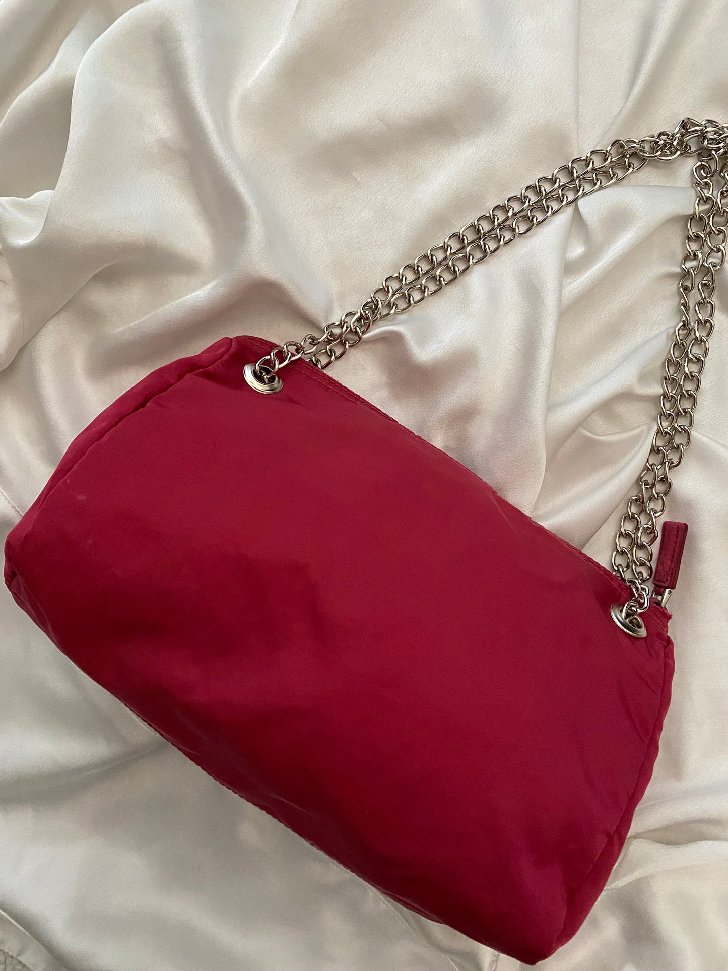 Prada Pochette nylon burgundy