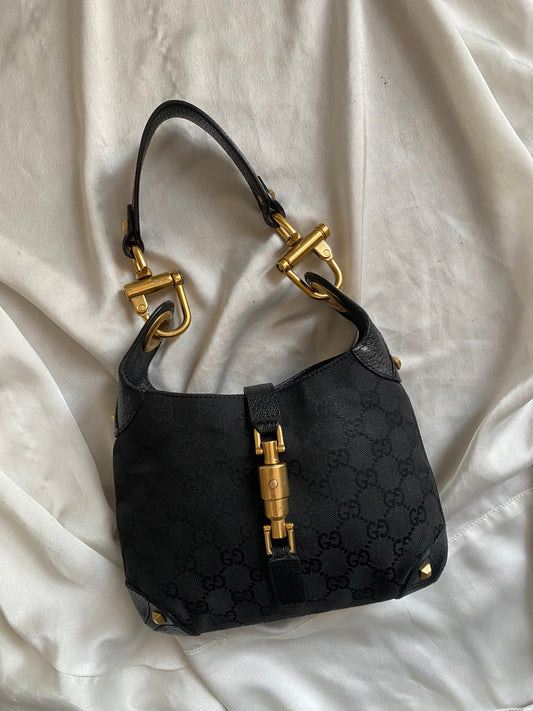 Gucci new Jackie mini era Frida Giannini monogram nero