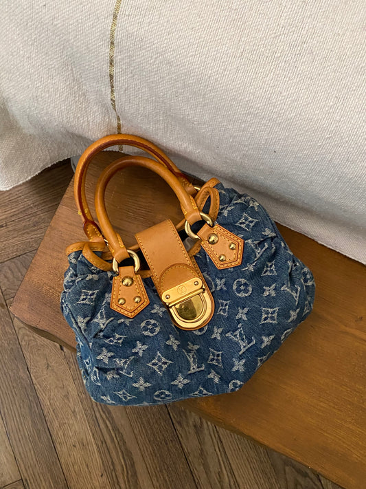 Louis Vuitton pleaty in denim