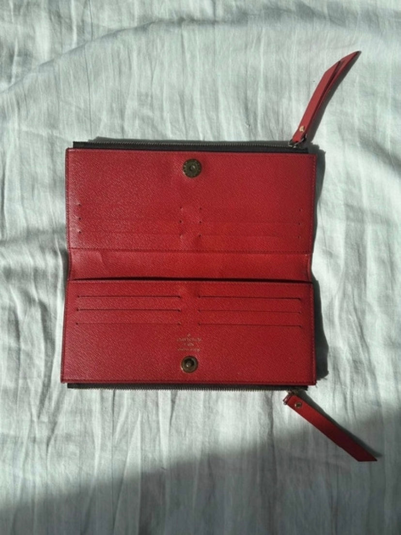 Louis Vuitton pochette Adele interno rosso