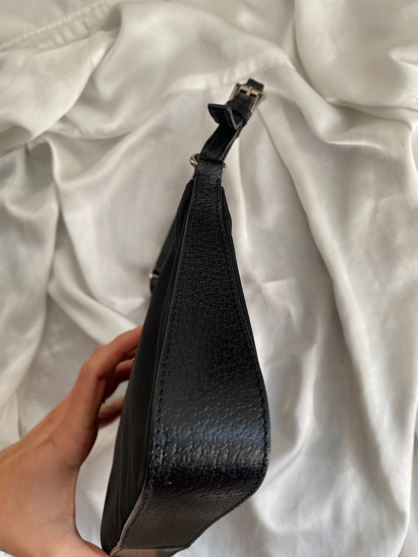 Prada nylon black pochette