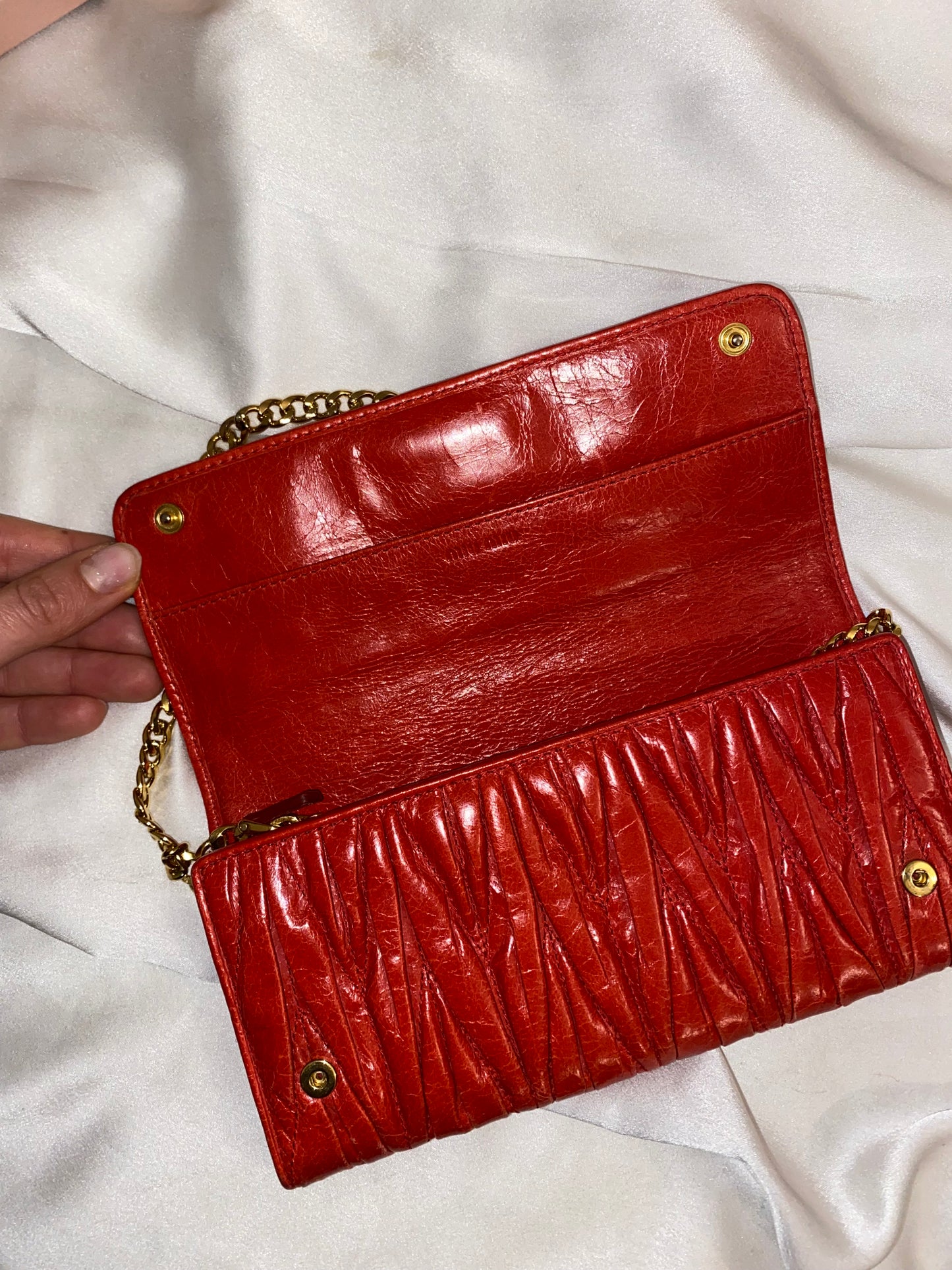 Miu Miu pochette matelasse