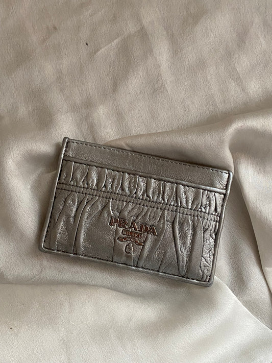 Prada portacarte silver