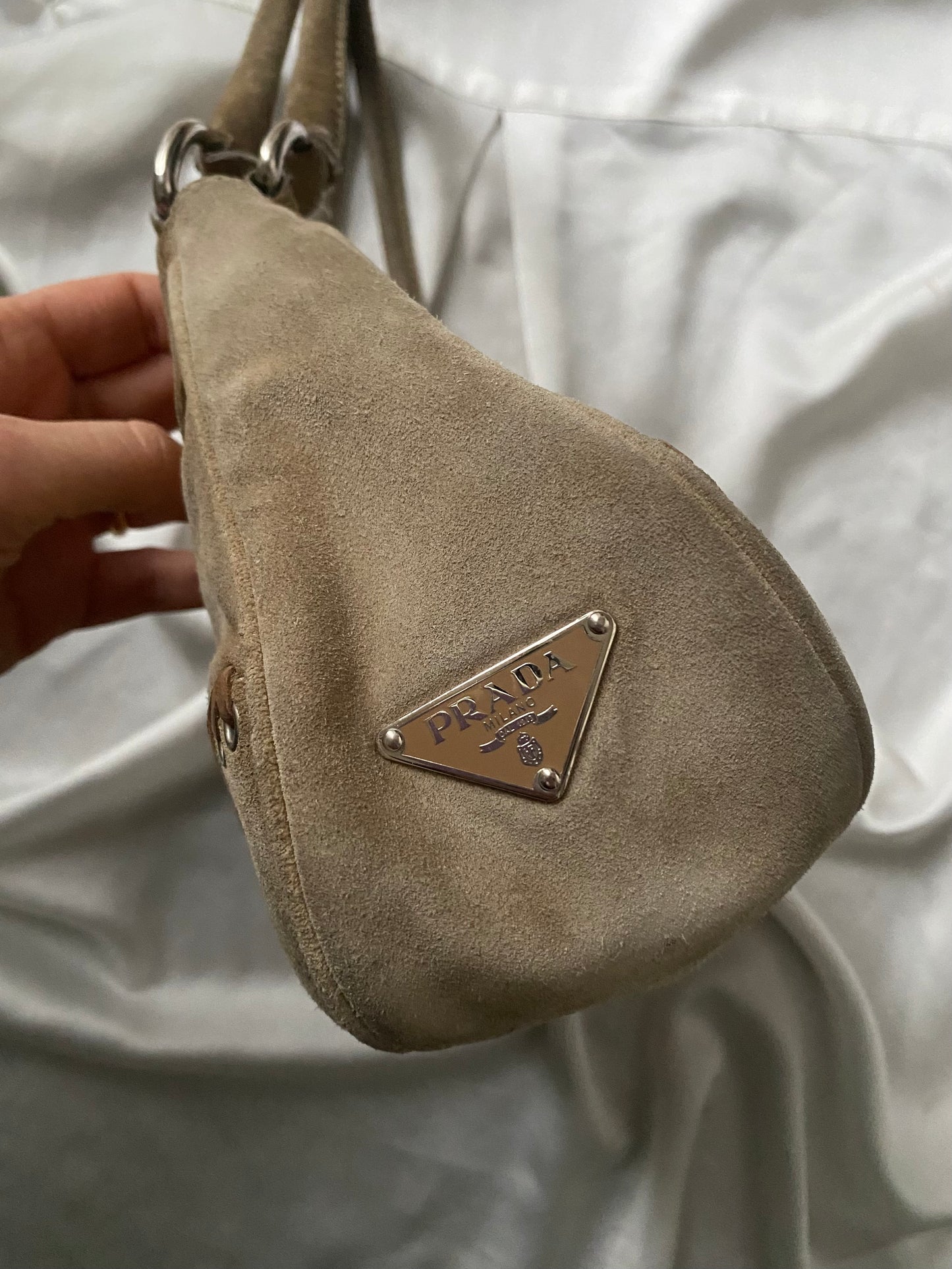 Prada moon camoscio champagne