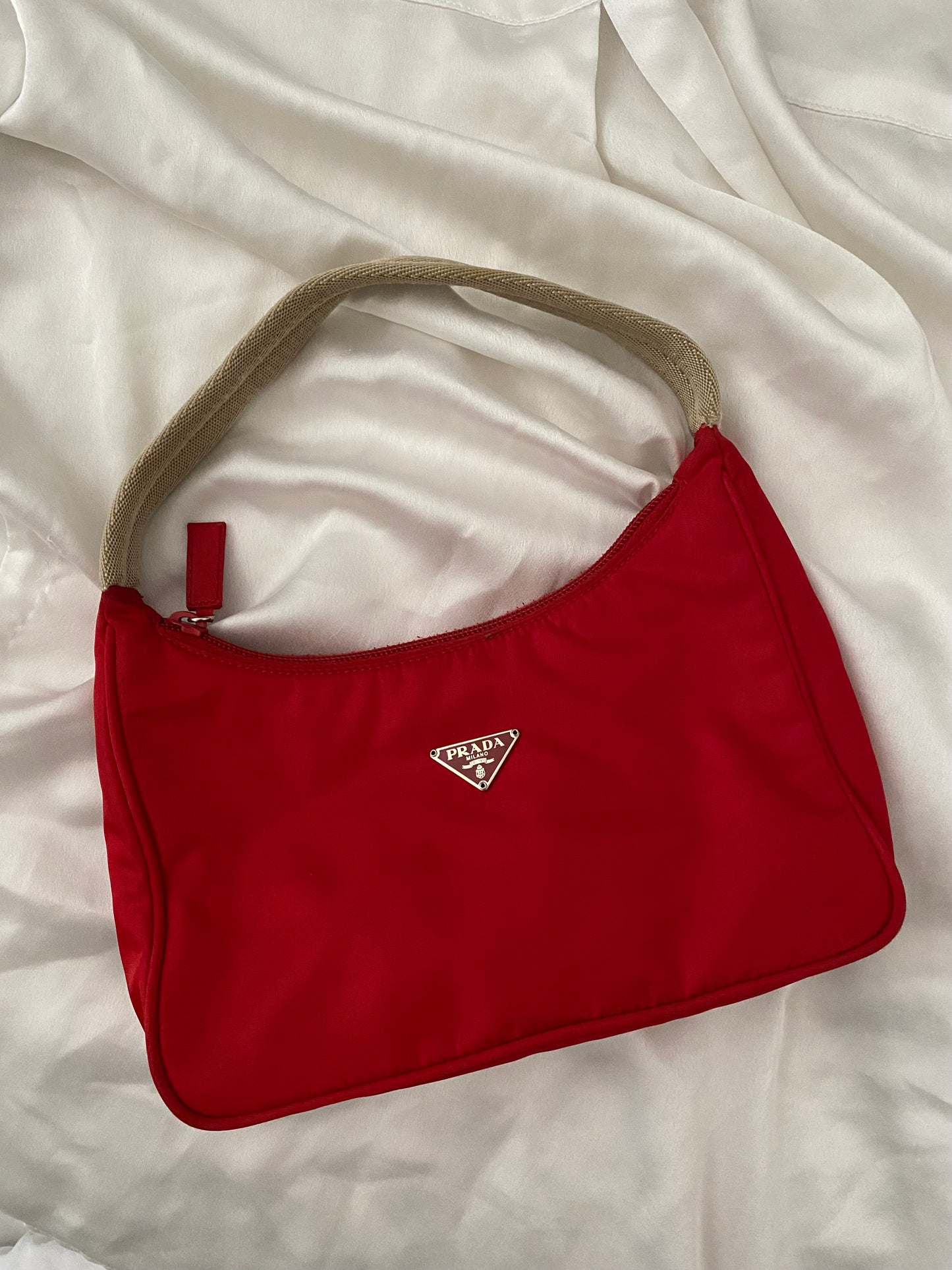 Prada mini hobo edition 2000 rosso fuoco