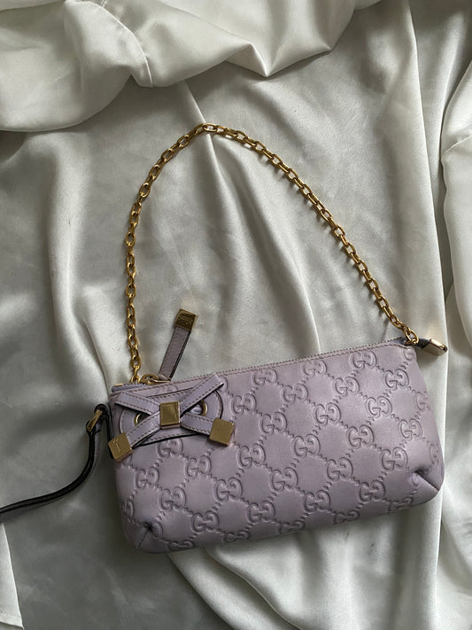 Gucci pochette monogram lilac