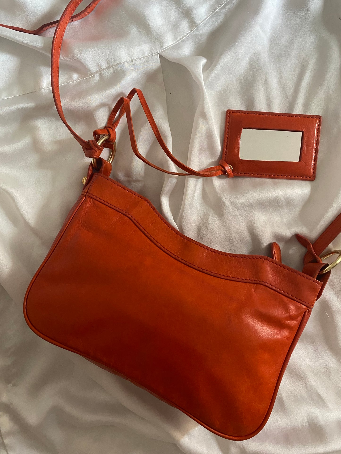 Balenciaga motocross 12 giant hip bag tangerine