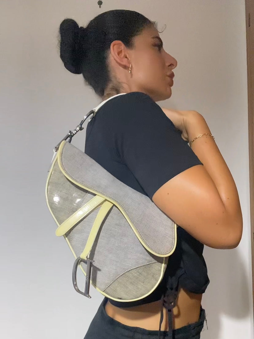 Dior saddle denim e butter yellow
