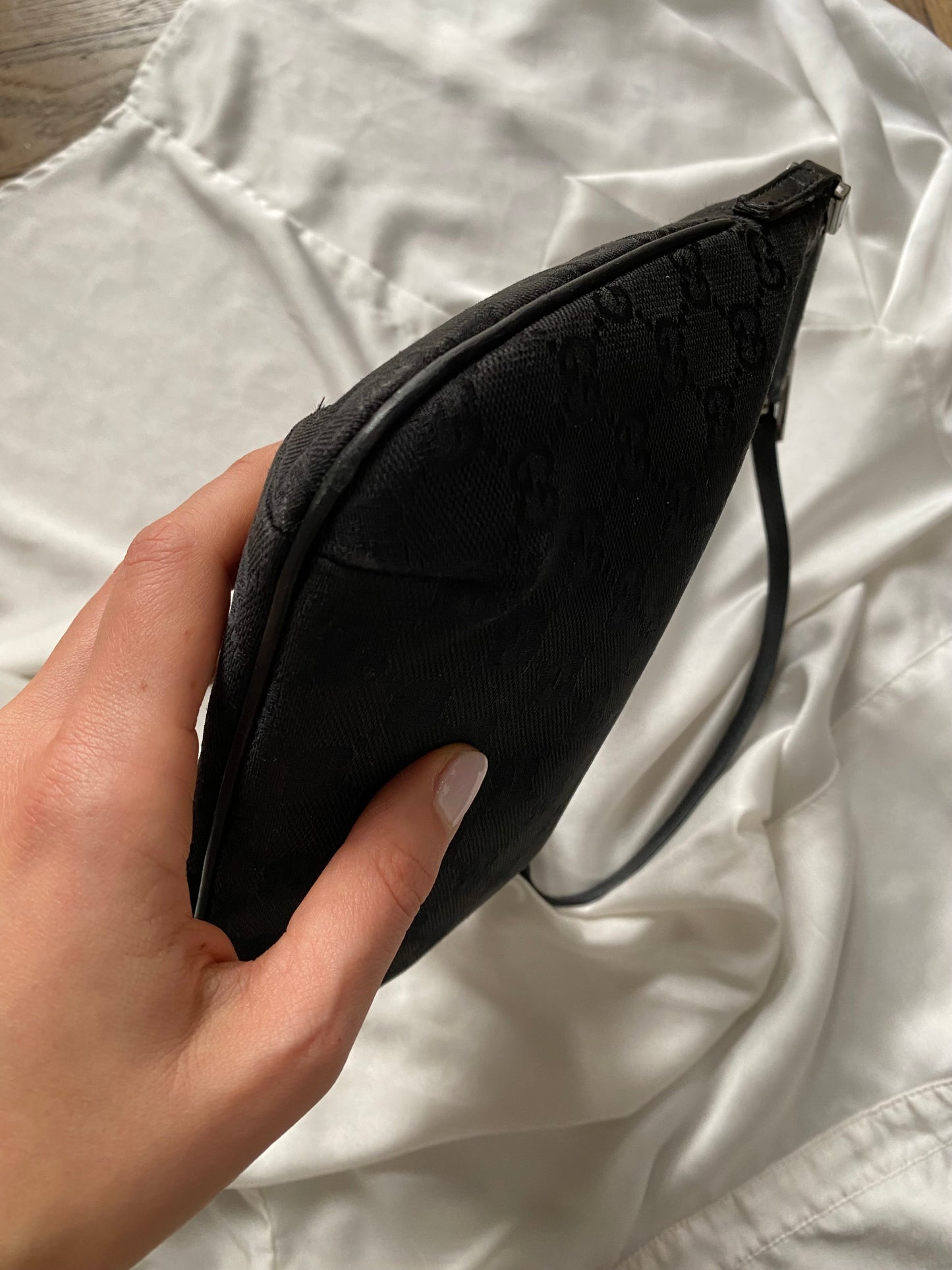 Gucci moon hobo monogram nero