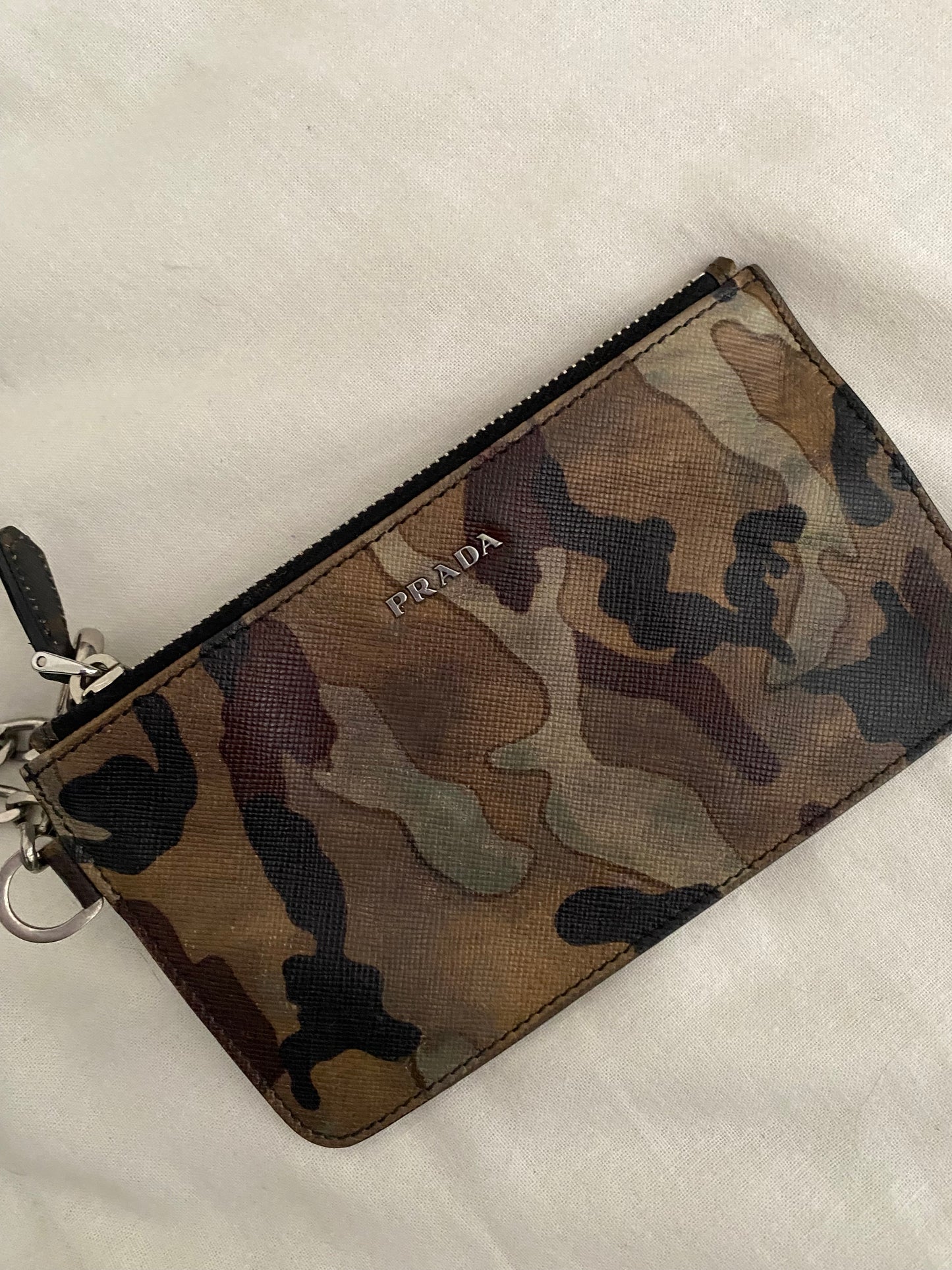 Prada mini pochette camouflage