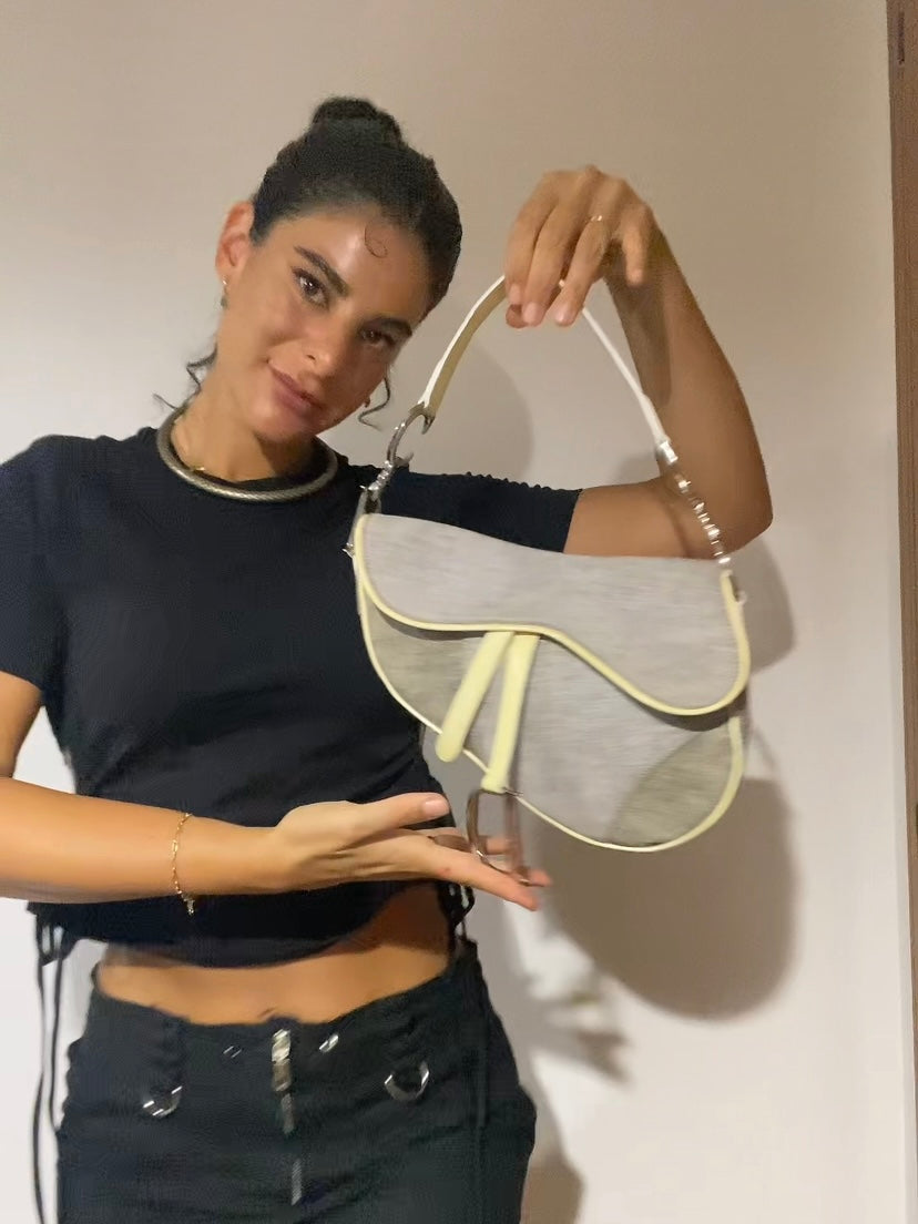 Dior saddle denim e butter yellow