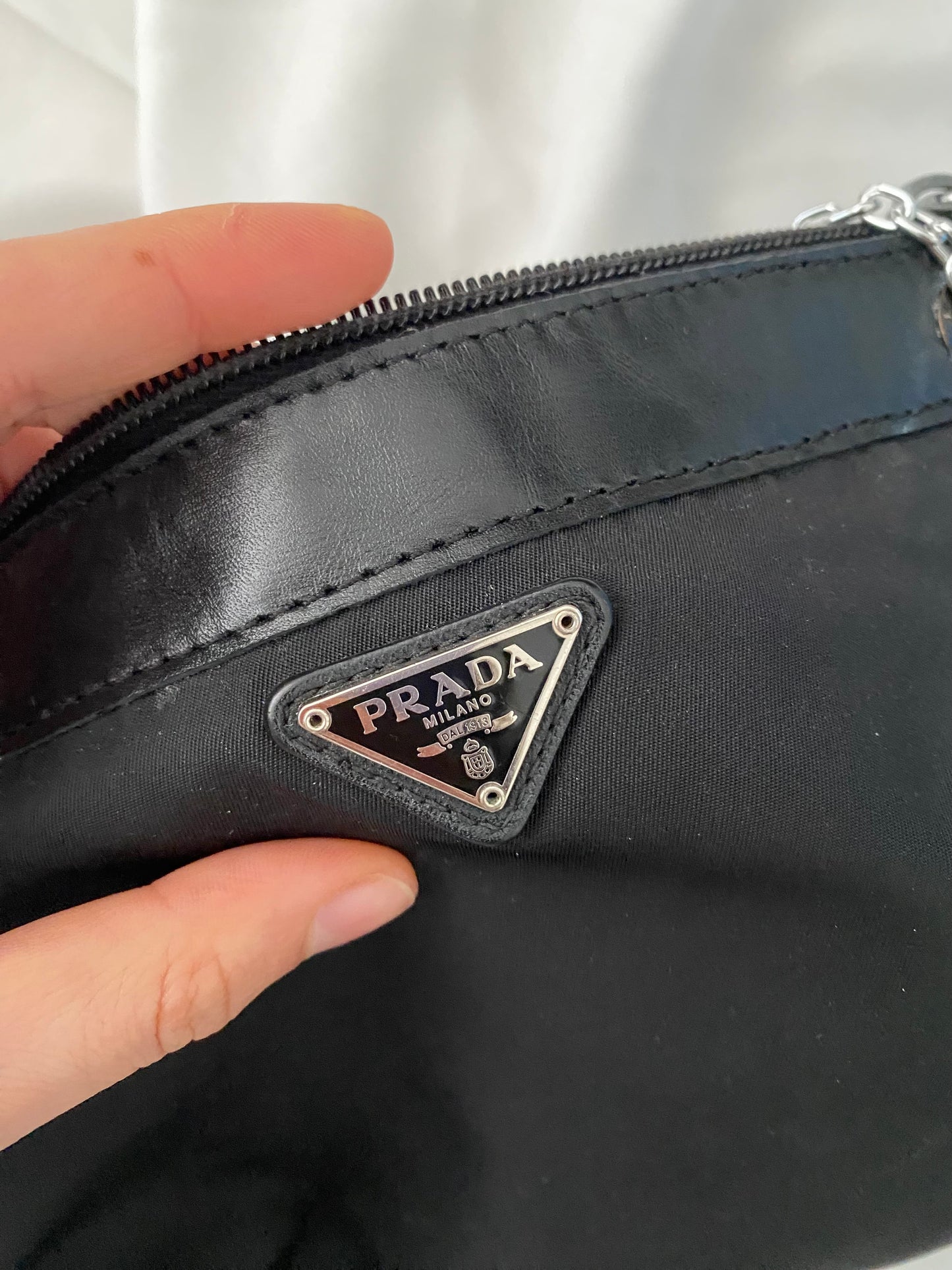 Prada Pochette Nera in Nylon