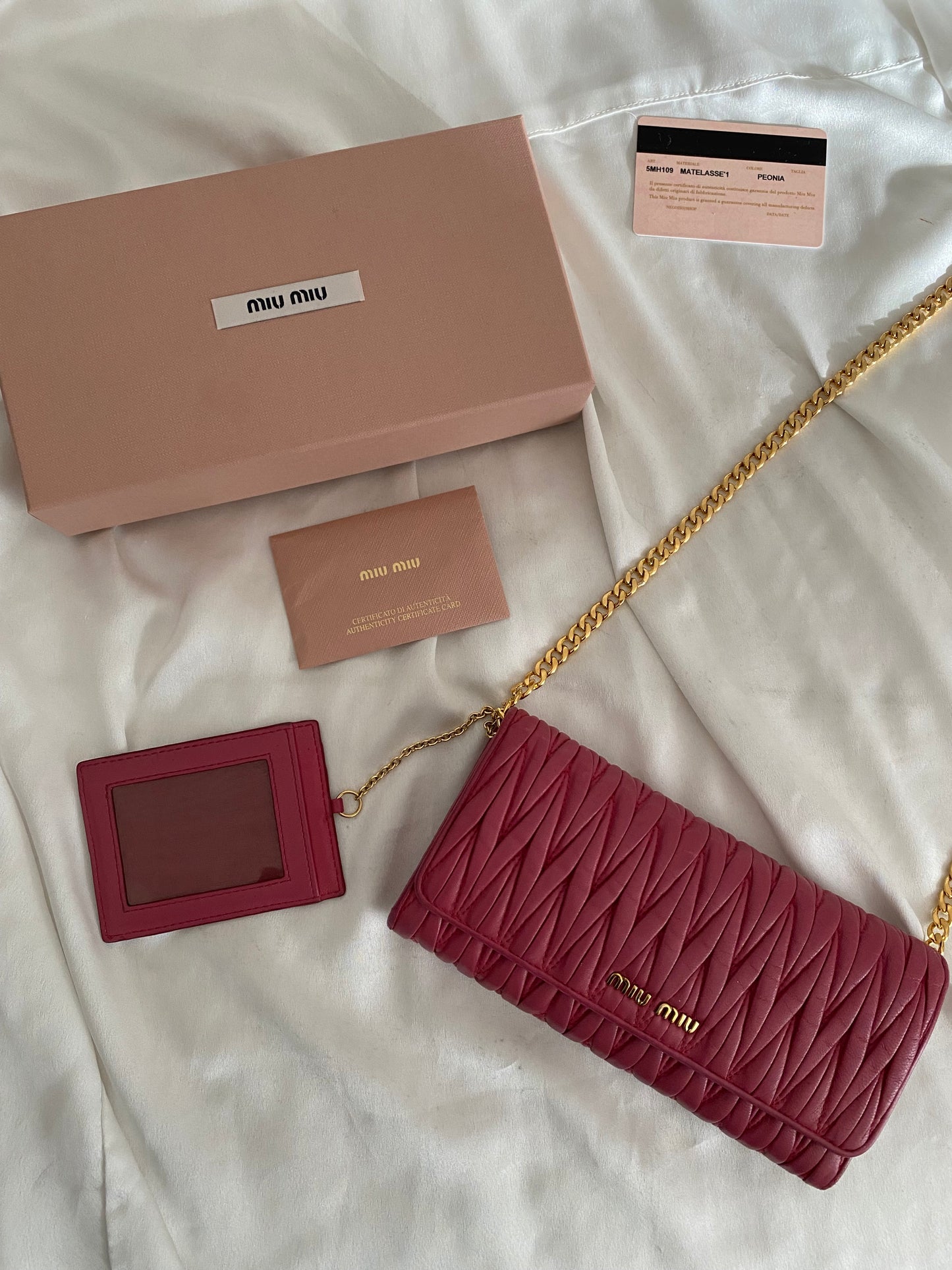 Miu miu pochette peonia