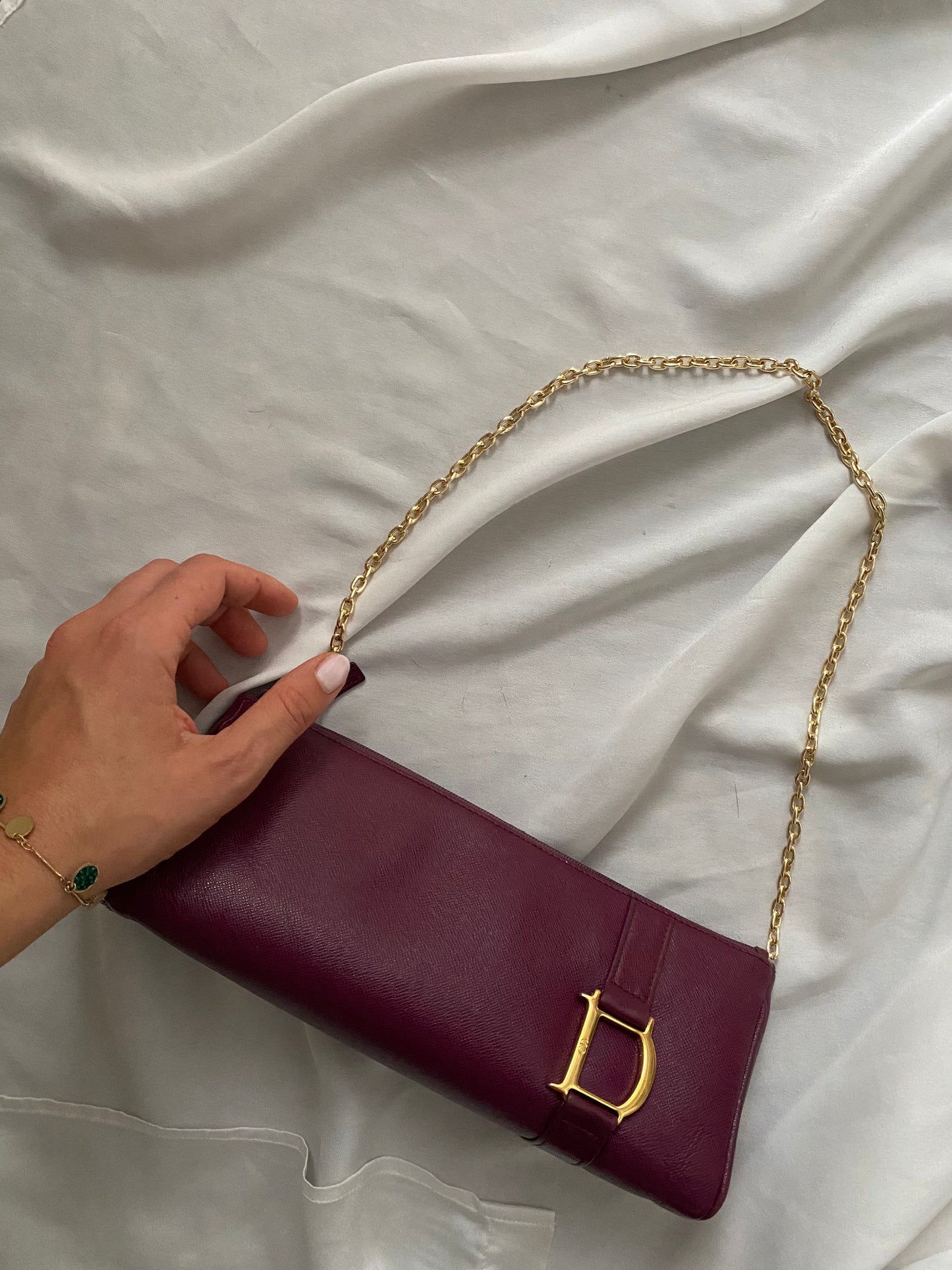 Dior pochette burgundy