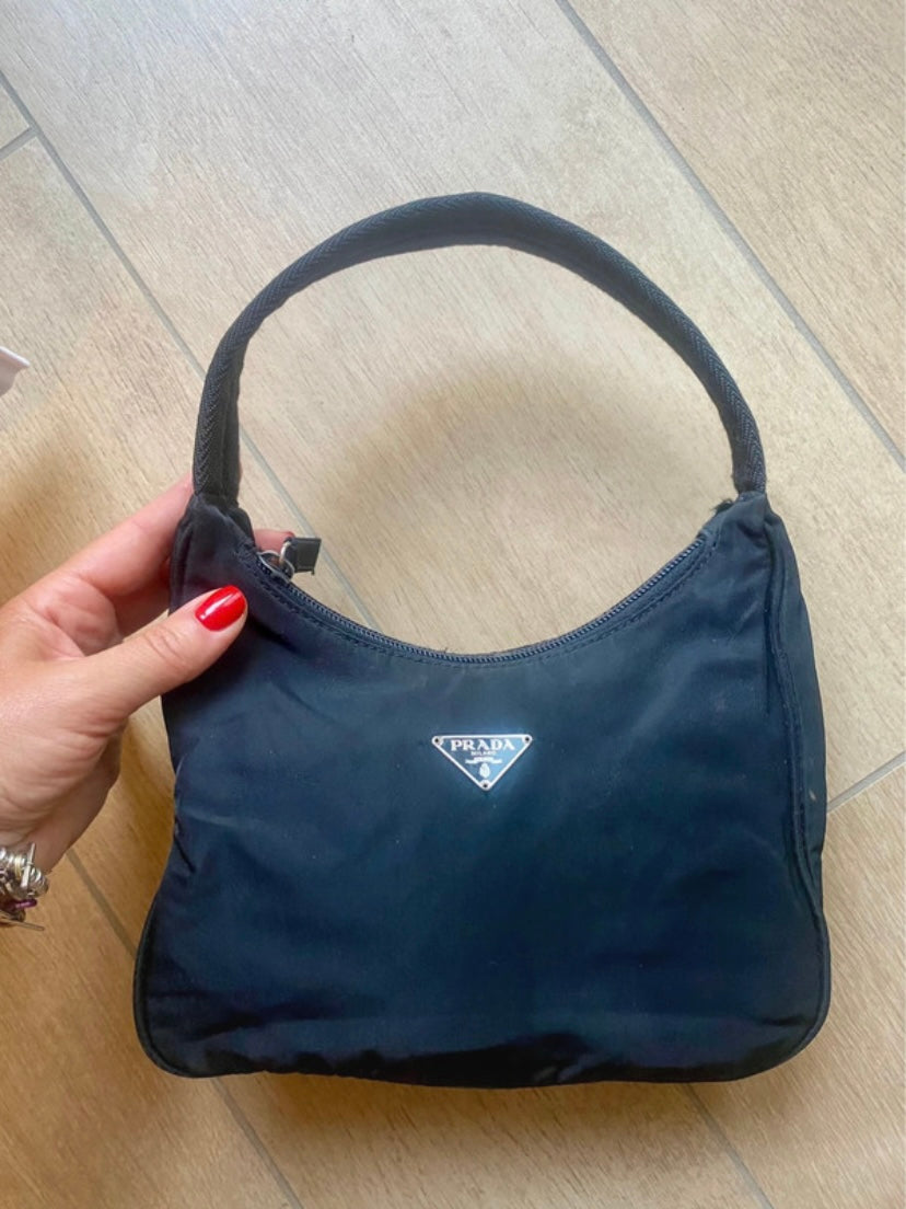 Prada hobo black nylon