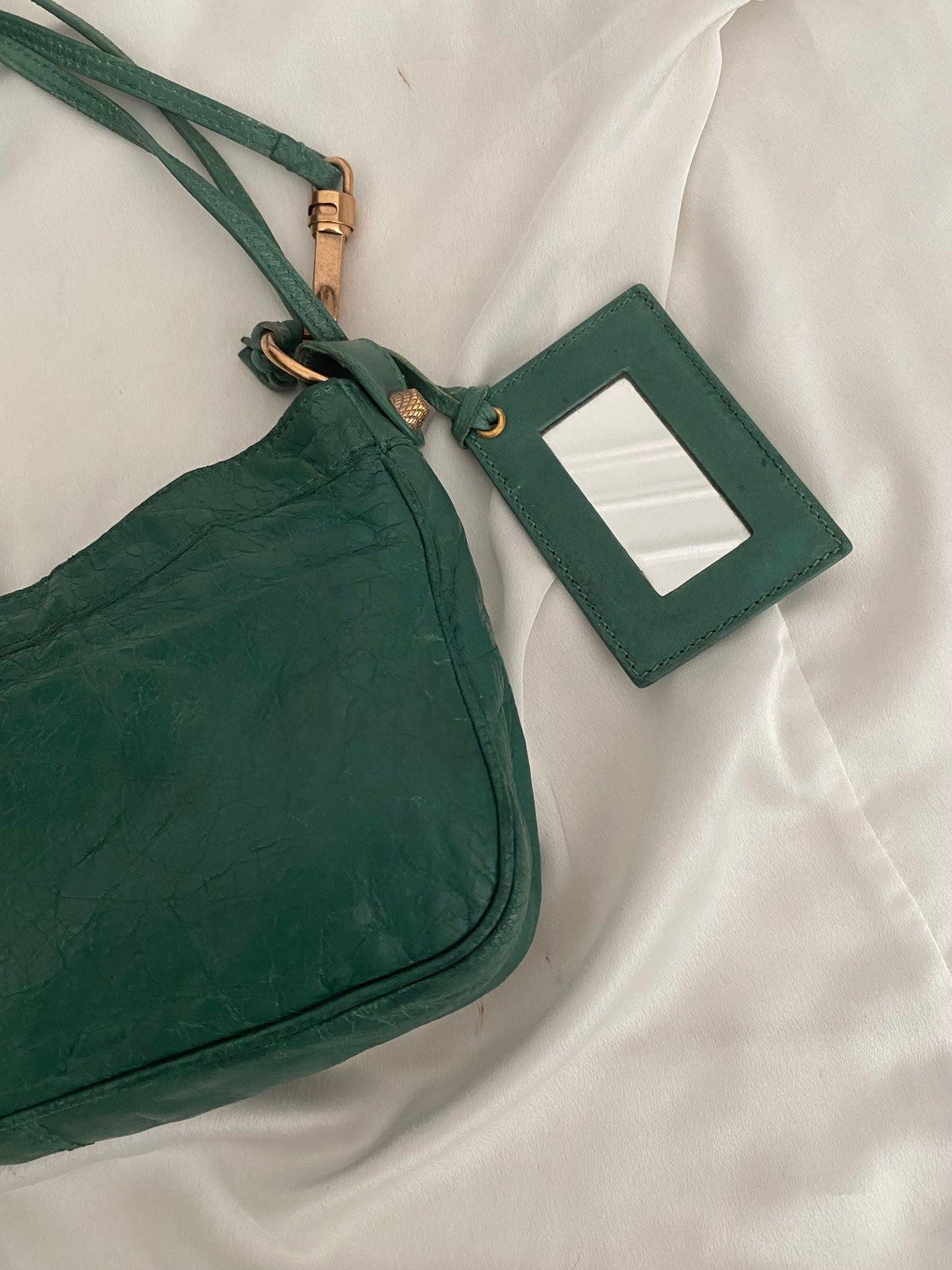 Balenciaga motocross 12 giant hip bag verde giada