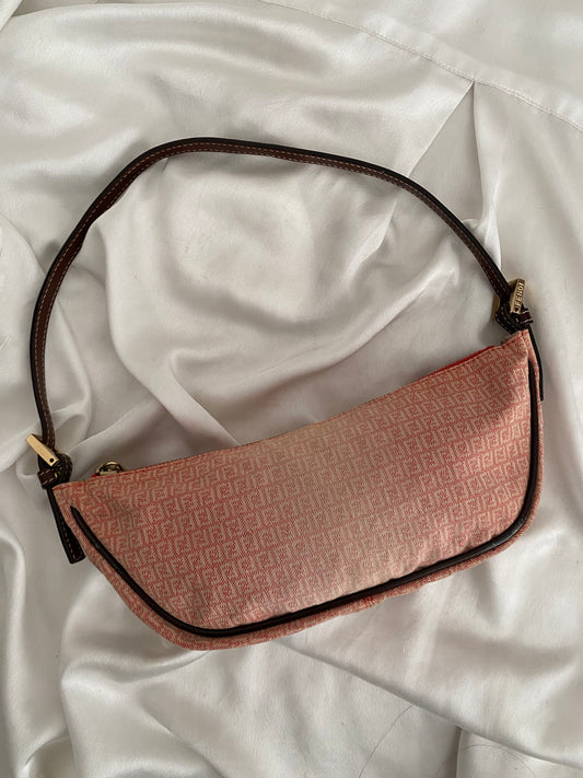 Fendi half moon faded red